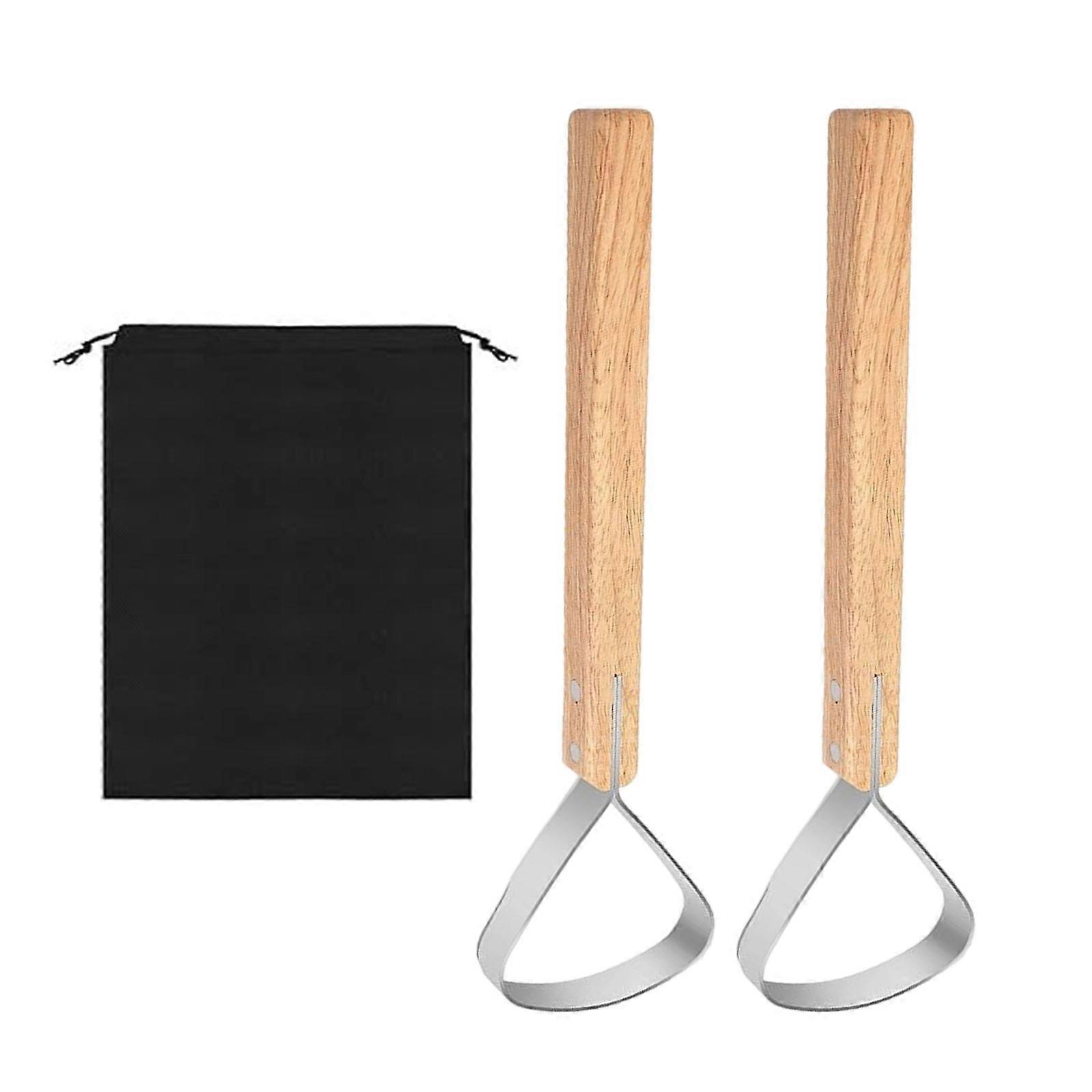 Pelts Scrapers Fleshing Tool Hide Scrapers Flesher Wood Handle Pelts Scrapers Leather Making Tool Taxidermy Supplies Multicolor