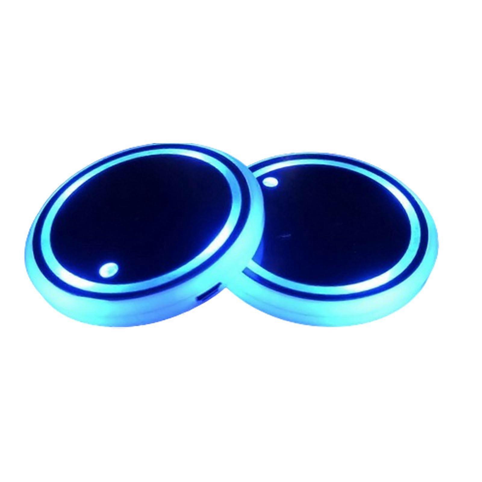 USB Car Coaster with LED Light - Illuminated Car Cup Holder, Compatible with All Vehicle Models, Stylish Design and Durable Material