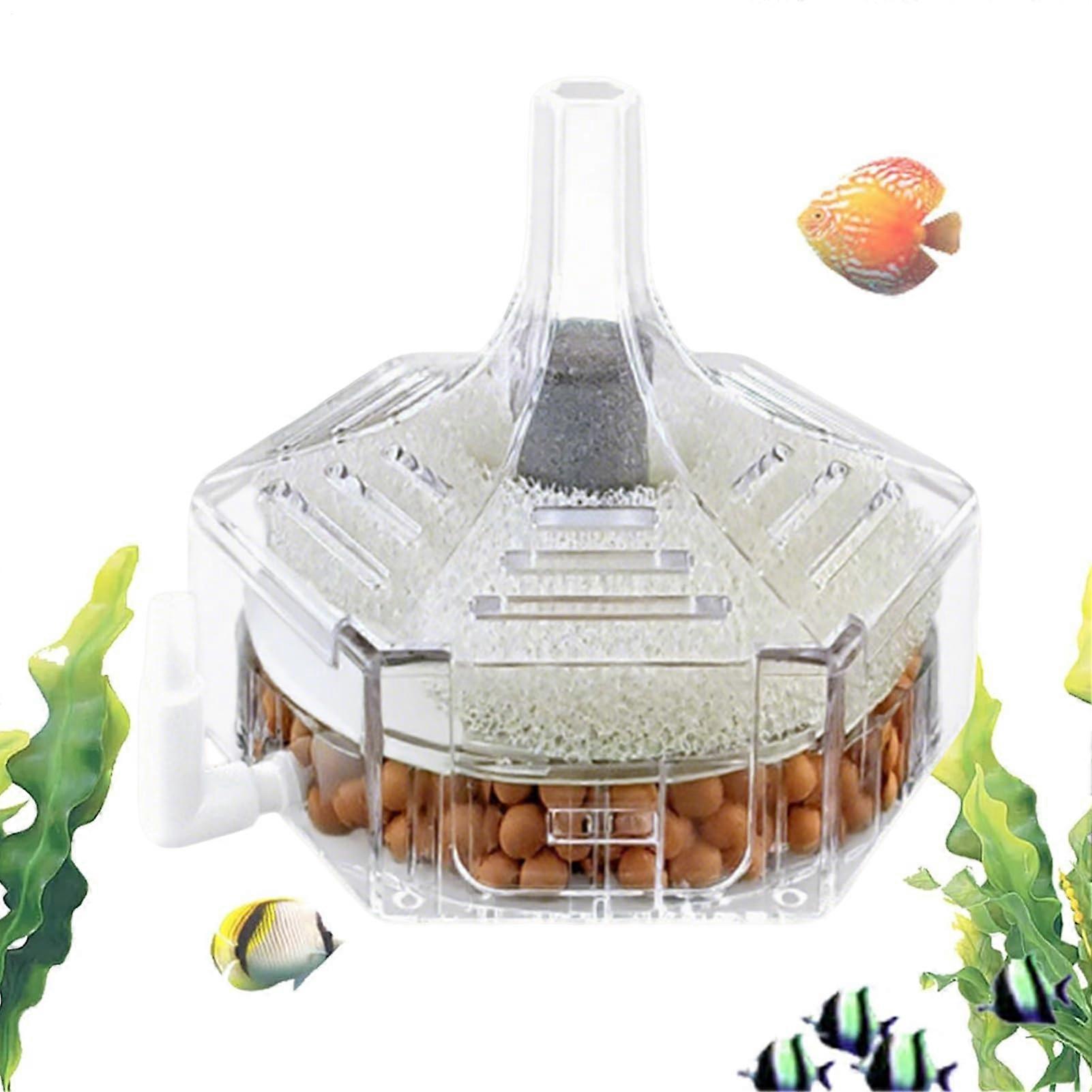 Filter for fish tanks  Cleaning device for aquariums, small filtration system for maintenance, suitable for professionals and hobbyists, large.