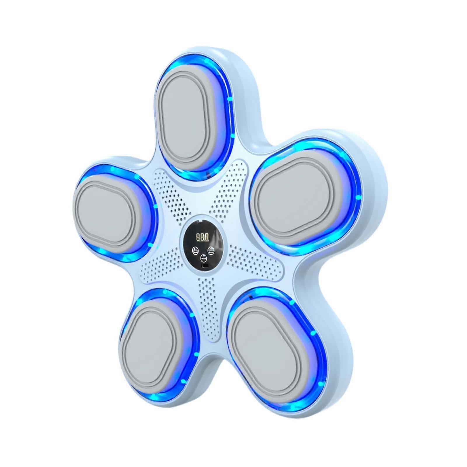 Smart Boxing Machine Music Boxing Machine Wall Target Electronic Music Boxing Wall Target Illuminated for Karate Indoor Adults White
