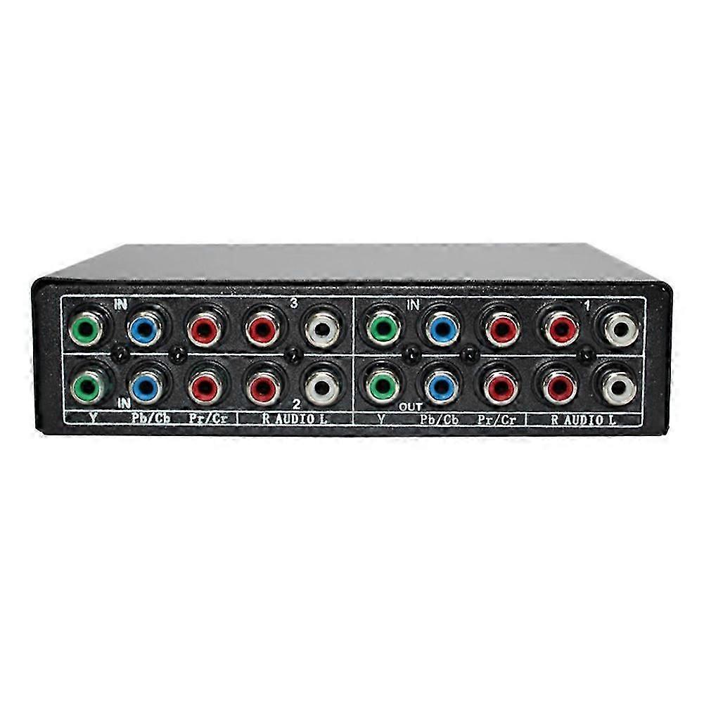RGB Component Switch Selector, 3-Way YPBPR Cable, AV Switcher for PS2, DVD Player, TV
