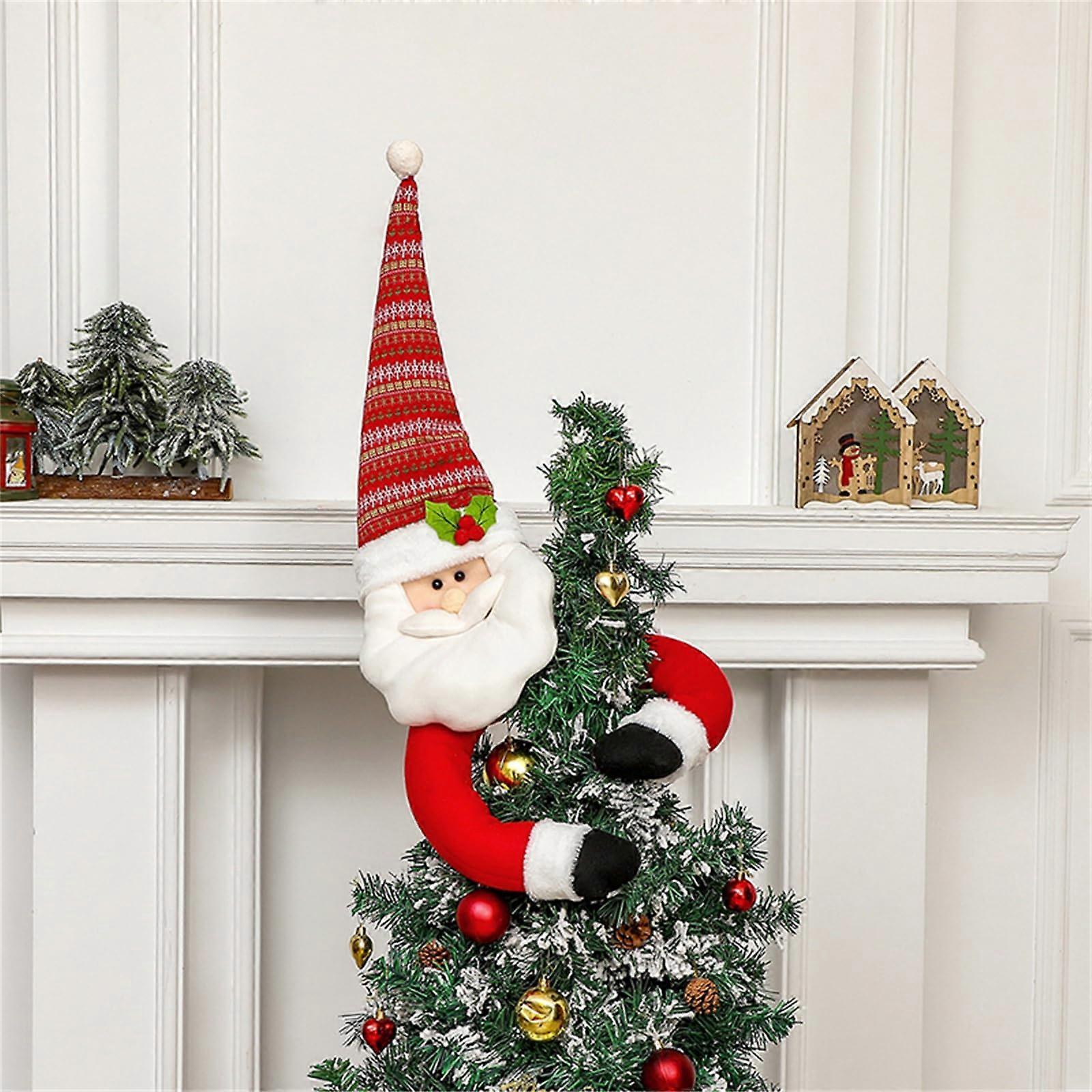 Christmas Tree Topper Snowman Santa Claus Hugger Ornament (Santa Claus, 96cm*60cm)