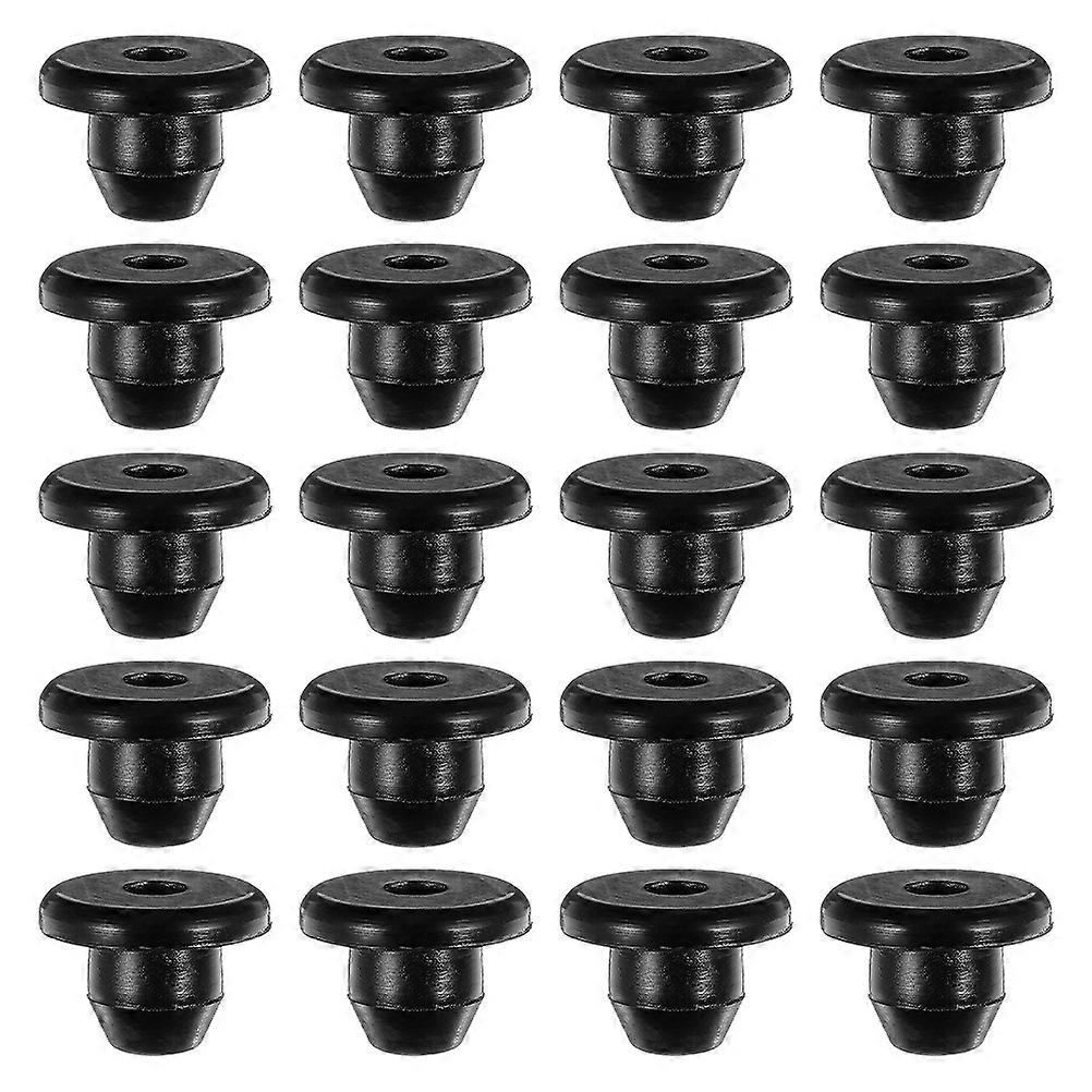 Hydraulic Jack Rubber Plugs 50Pcs Black Leak-Proof Sealing for Machine Use