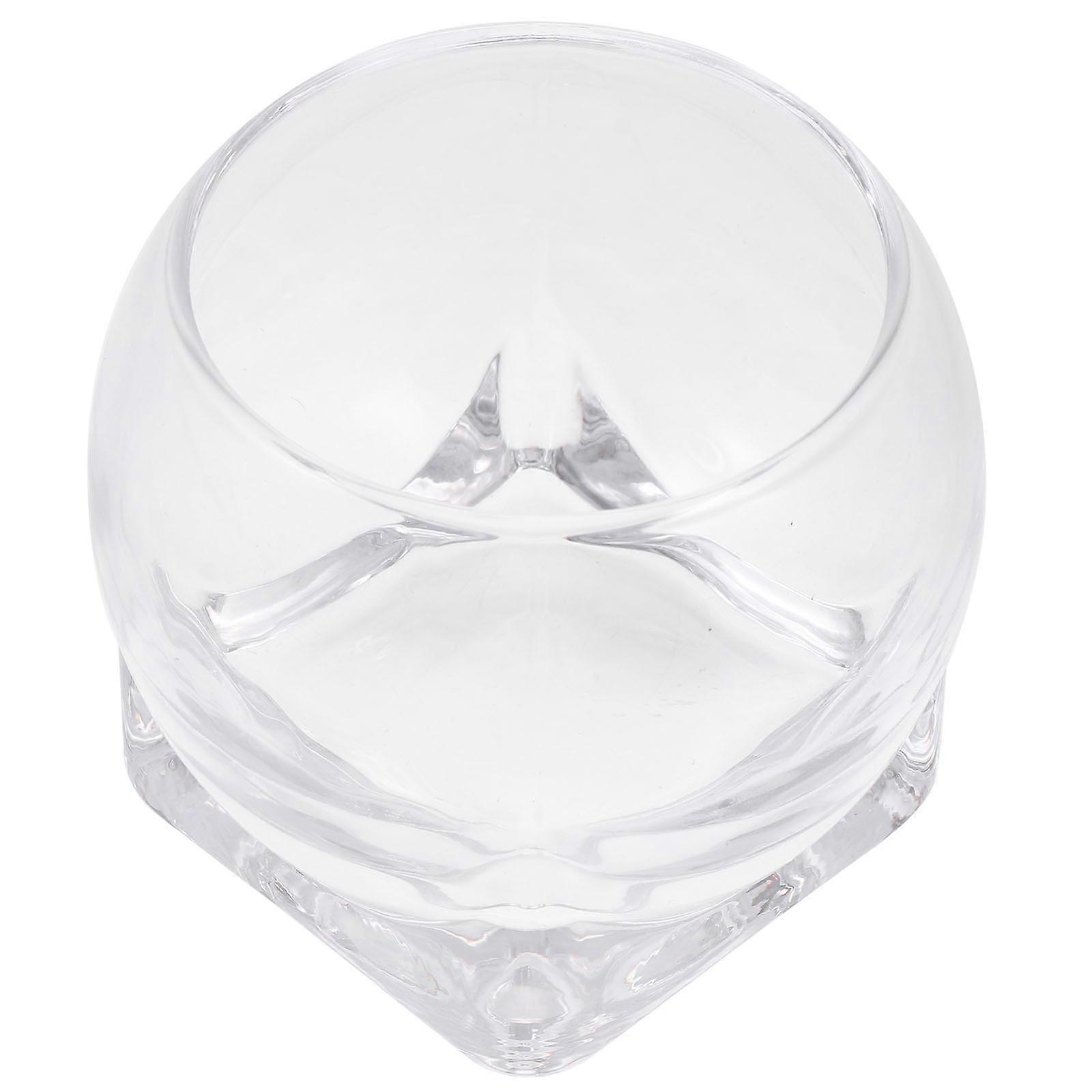 Creative Glass Cup for Summer Beach Party Lead-Free Clear Irregular Glass with Multi-Purpose Function 1Pcs