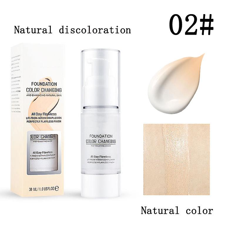 Color Changing Foundation Makeup Liquid Base Face Moisturizing Concealer Cover Cream