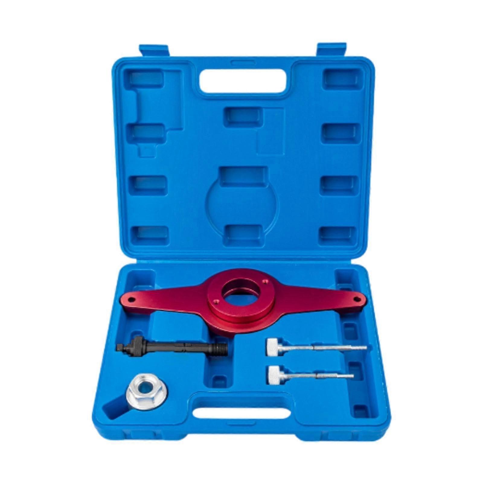 Crankshaft Belt Wheel Retainer Disassembly Tool Crankshaft Pulley Fixing Tool With Carry Case