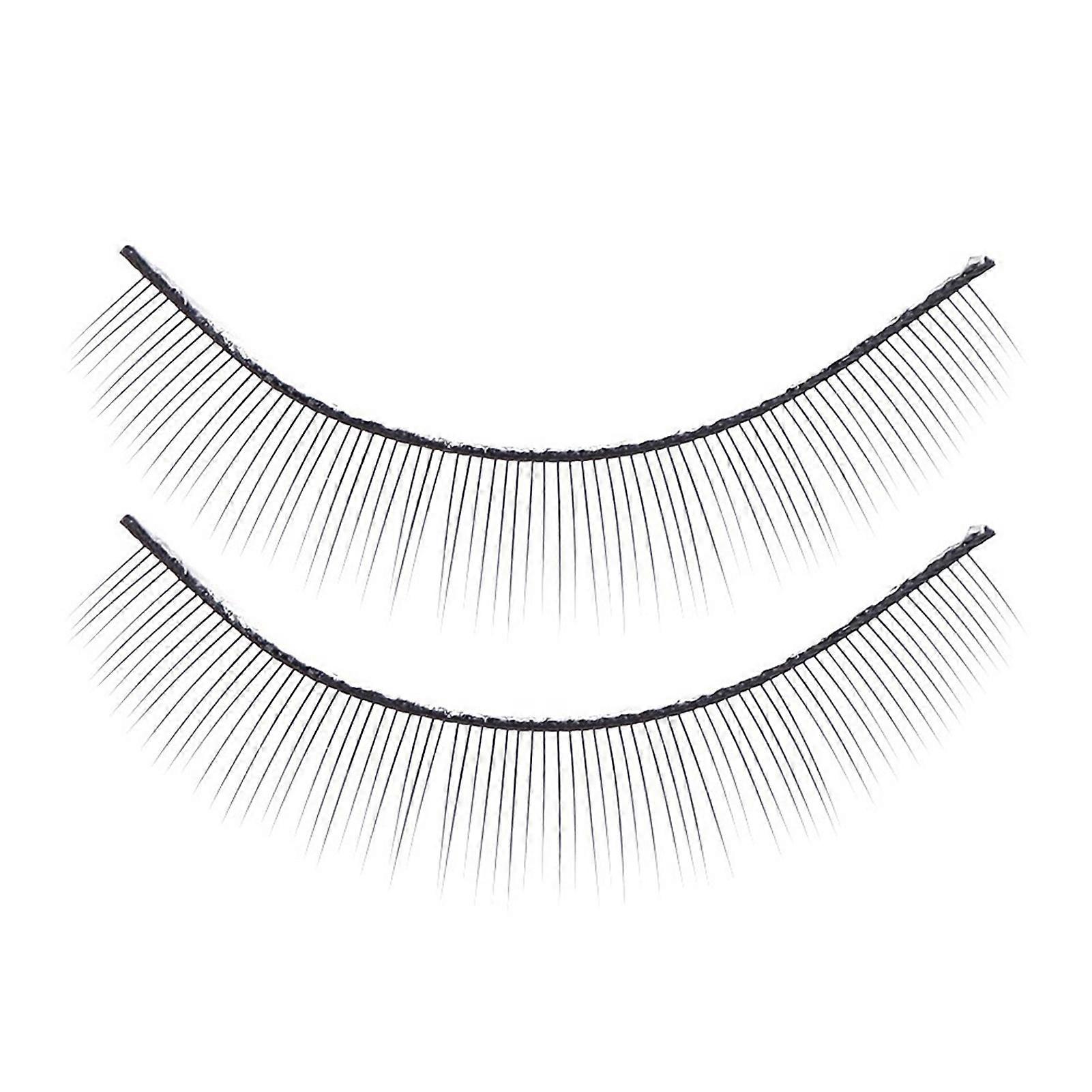 10 Pairs 8mm Practice False Eyelashes with Self-Adhesive Tape