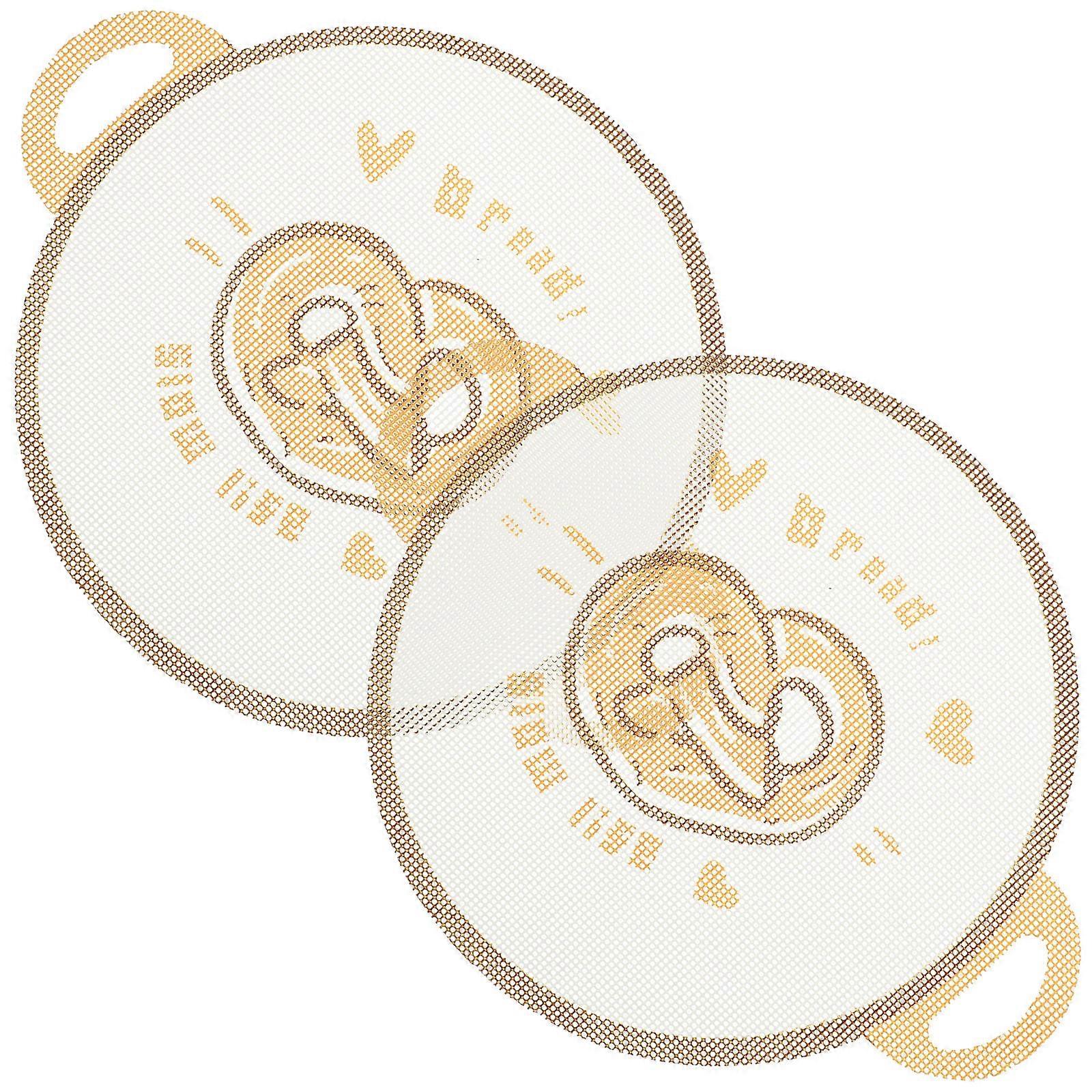 Reusable Steamer Liner Round Dumpling Steamer Liners for Home Kitchen Beige Silicone Steaming 2Pcs