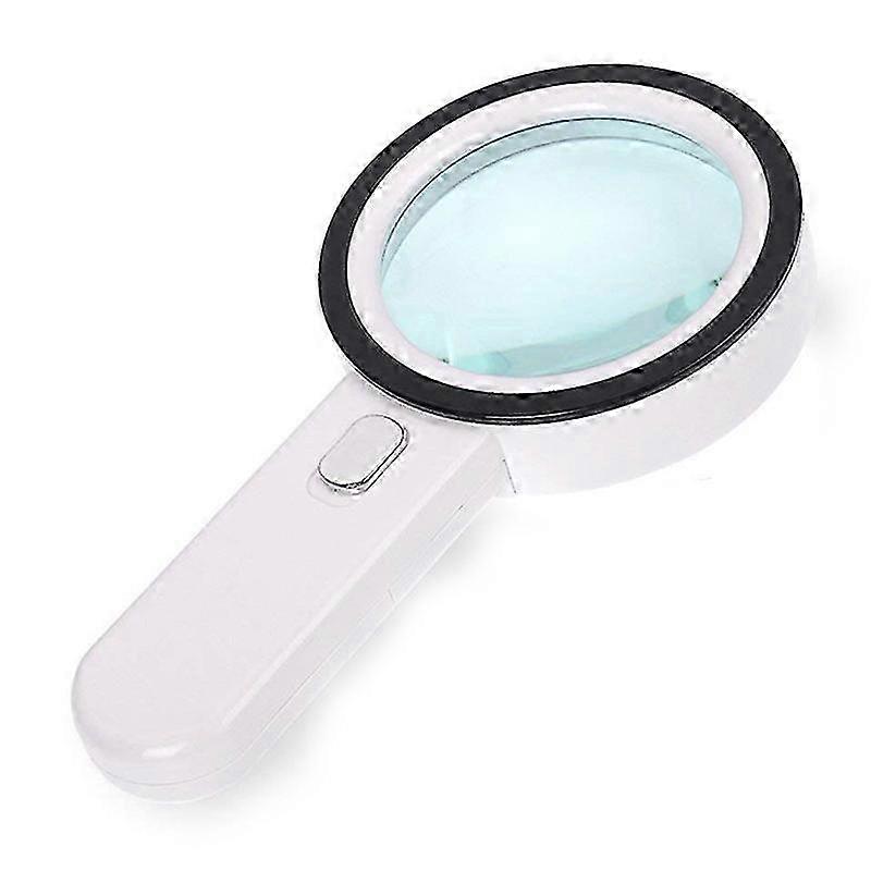 Magnifying Glass 20X, Large Magnifier with Light, LED Illuminated Handheld, Premium High Power Magnifying Glass for Reading Books, Seniors, Macular D
