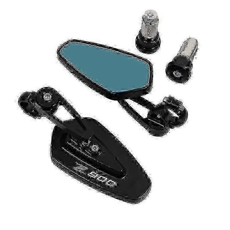 Kawasaki Z900 Black Bar End Mirrors - Handlebar Rearview Mirrors for Motorcycle
