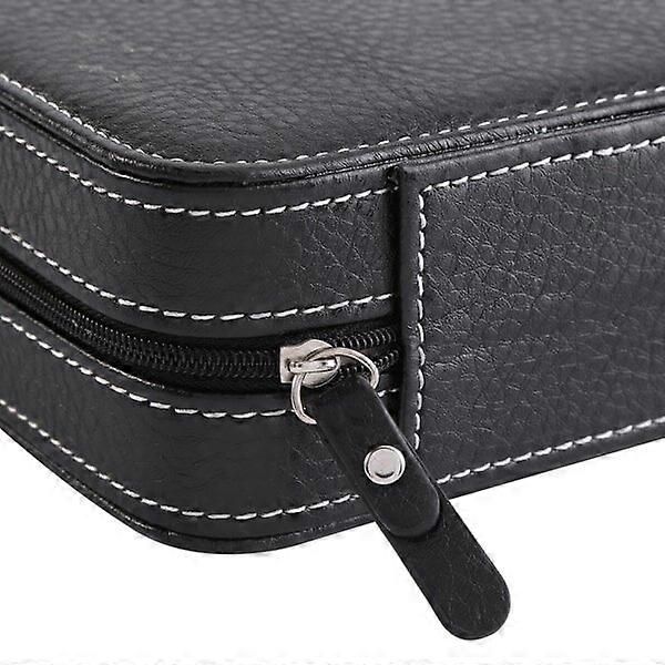 8-grid watch display storage box, lightweight and portable, with zipper design