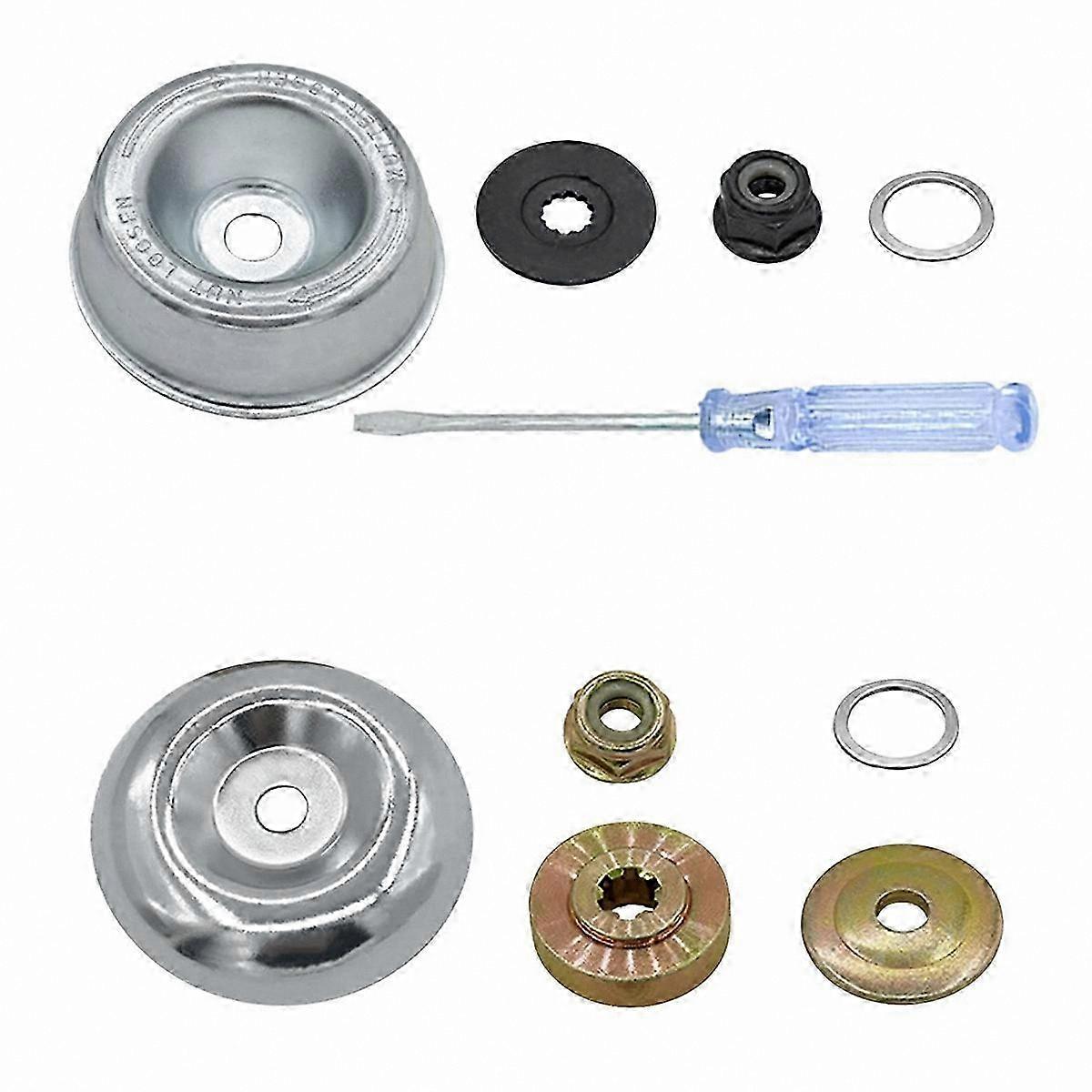 Lawn Mower Blade Adapter and Trimmer Attachment for Gardening Equipment