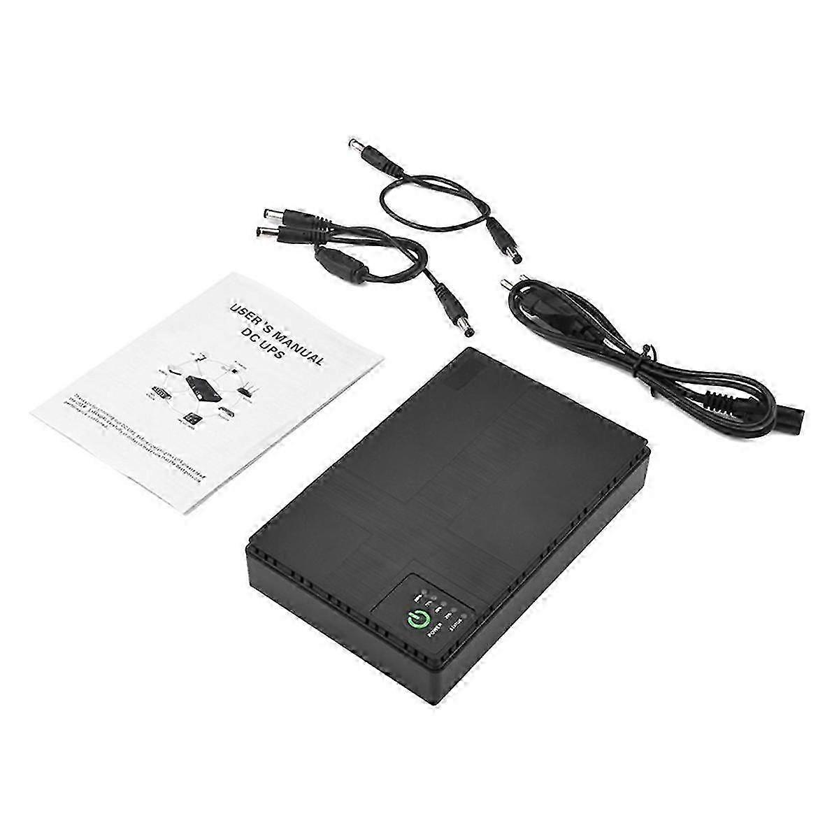 UPS Uninterruptible Power Supply Router DC Multi-Port with POE Optical Cat Cell Phone Switch Mini Router B,EU Plug