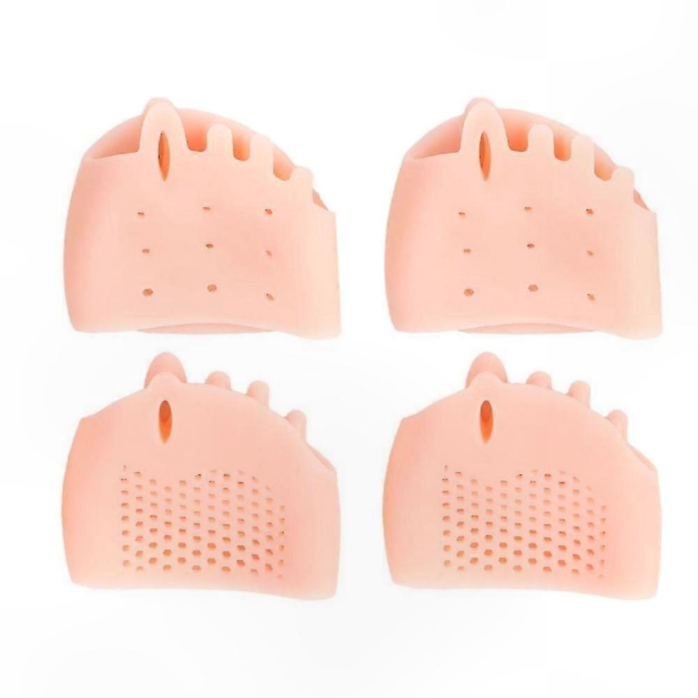 4-Pack Soft Silicone Toe Separators for Women - Comfortable Bunion Relief Solution