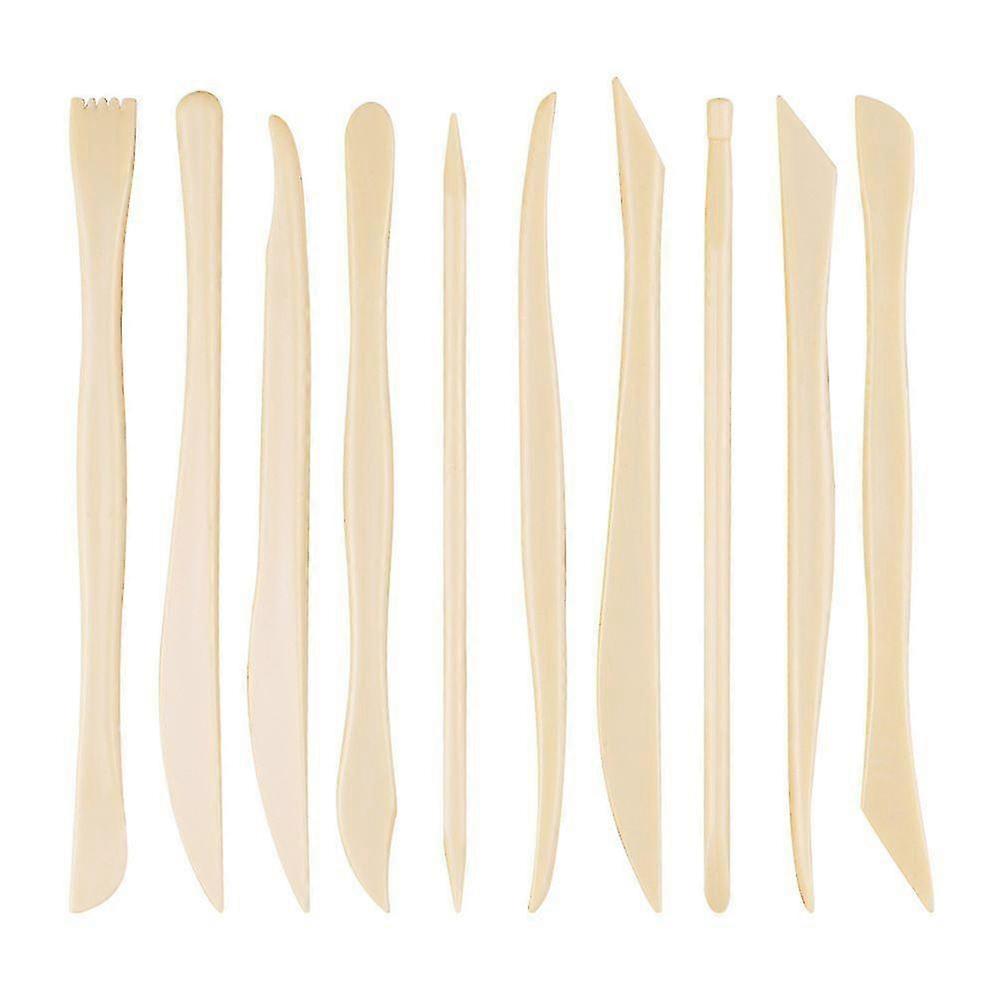 10Pcs Polymer Clay Tools Modeling Clay Sculpting Tools Kits for Pottery Sculpture Wooden Dotting Tools10PCS A