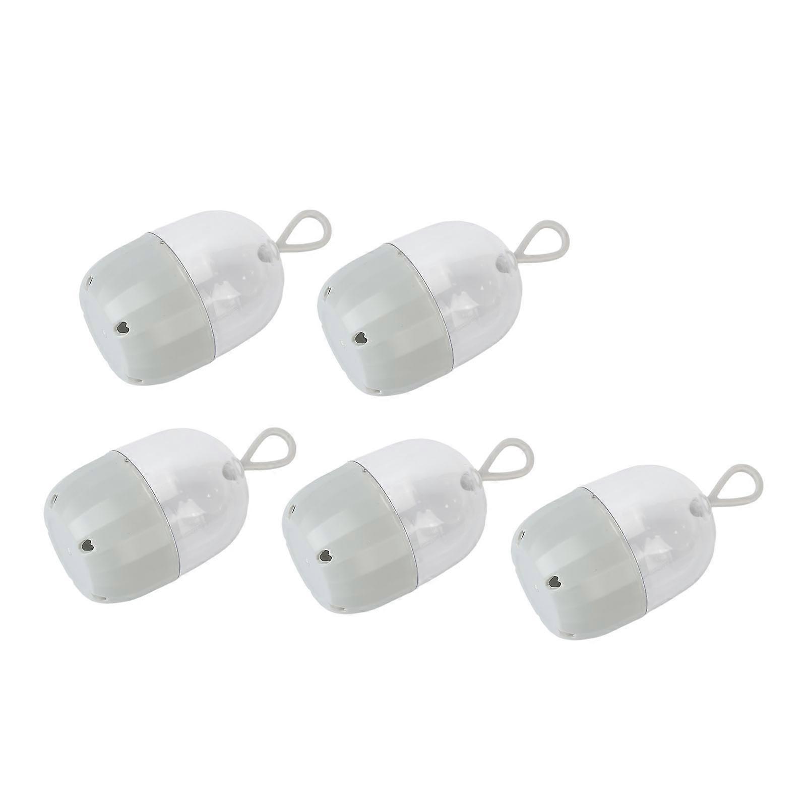 5pcs Transparent Makeup Sponge Holder Box with Hanging Rope