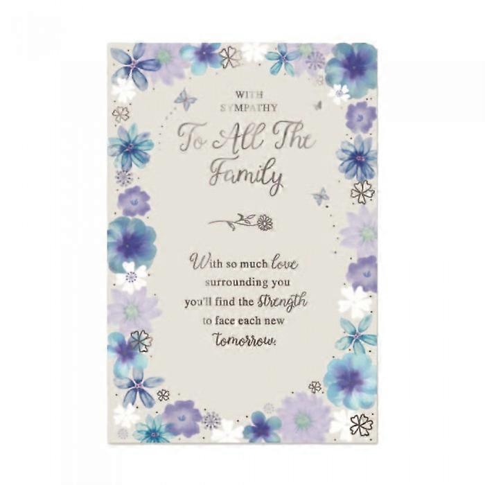 Simon Elvin To All The Family Sympathy Greetings Card (Pack of 6)