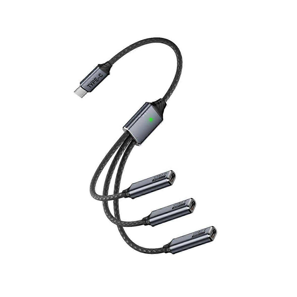 Splitter Cable OTG USB HUB 2.0 Male to Female Extension Cord Data Charger Adapter for Phone Printer USB Flash TYPE-C