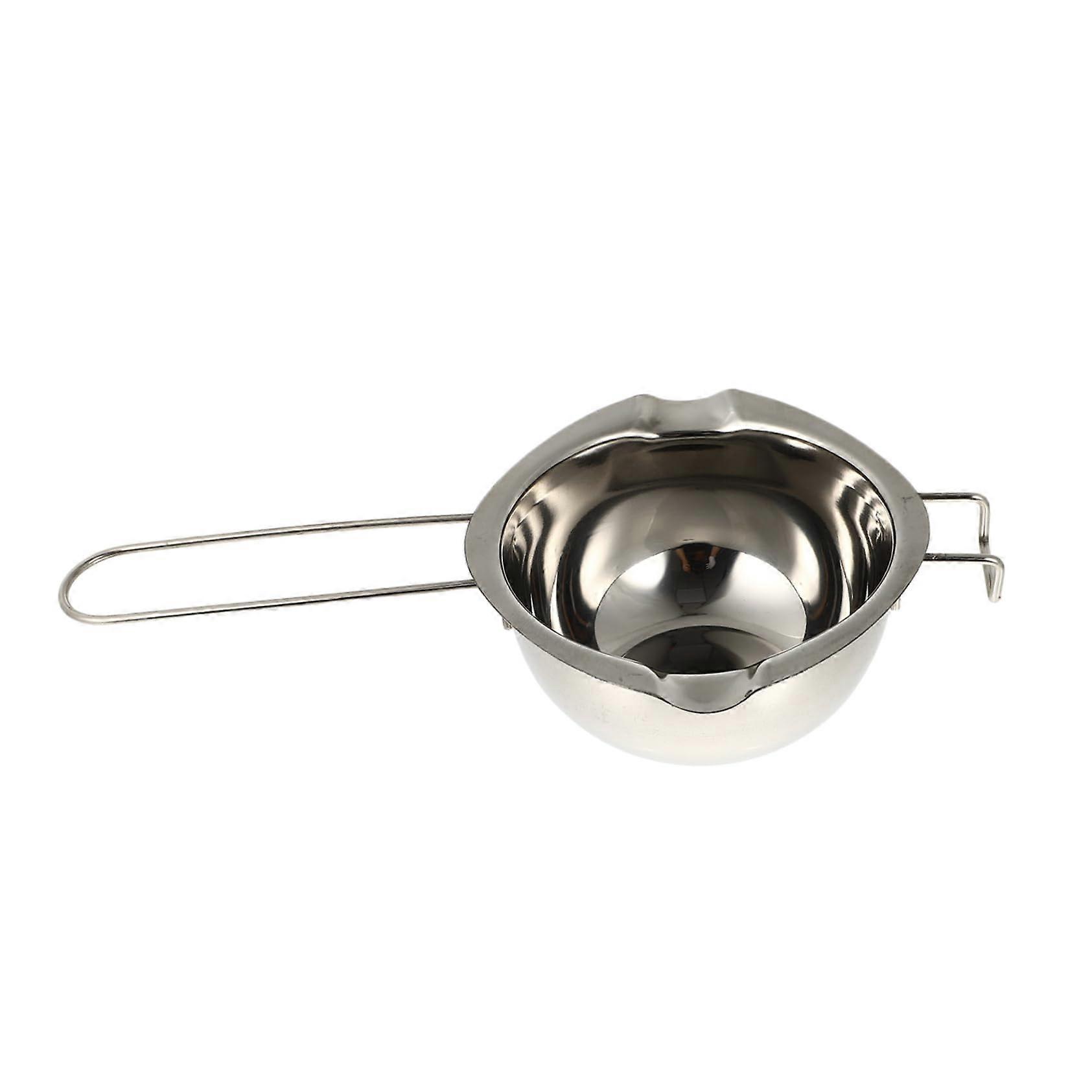 Melted Soap Base Pot Double Boiler, Wax Melting Bain Pot, Silver 27x14x14cm, Durable Wax Melt Pan for Candle Making