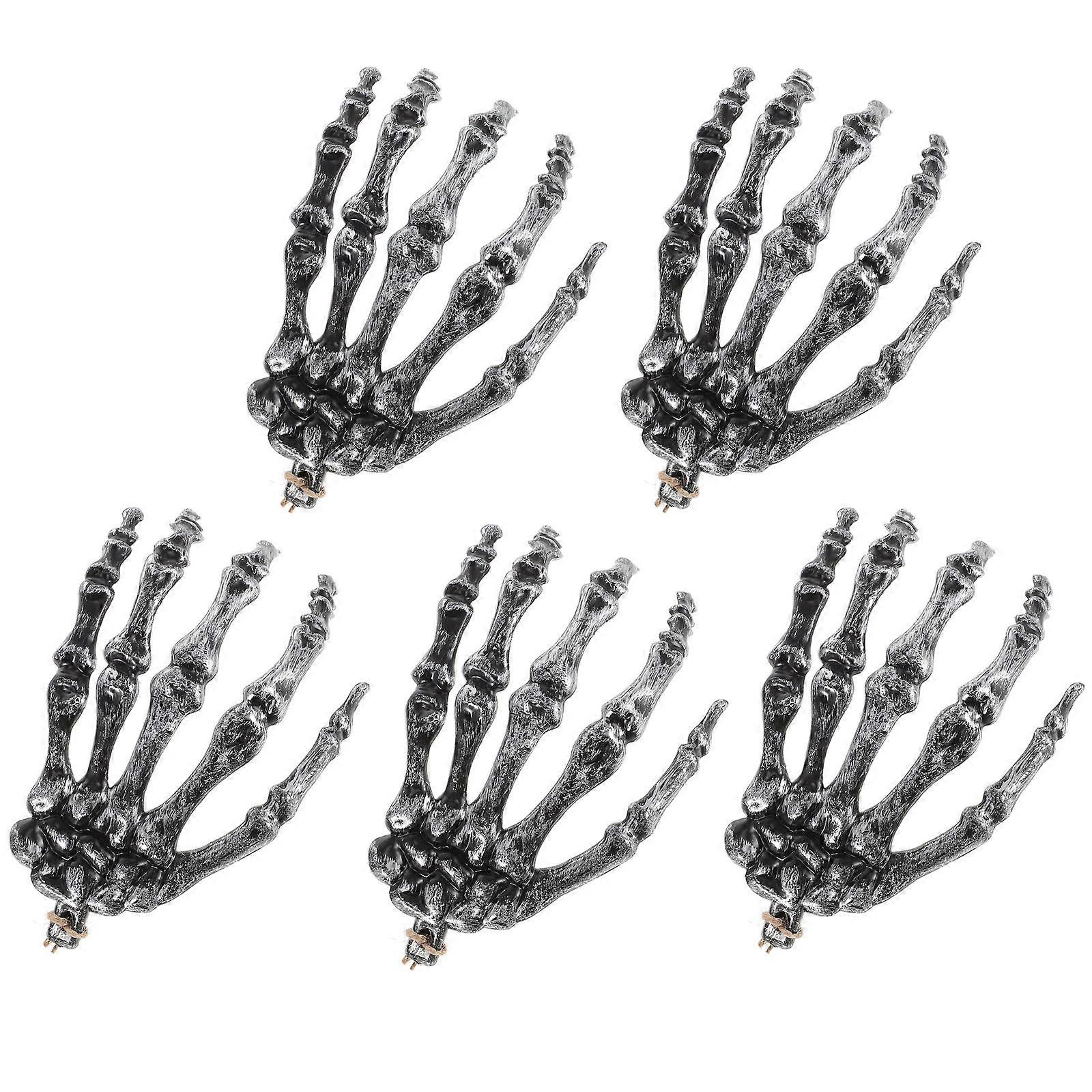 Halloween Skeleton Hands Decor Ghost Claw for Decoration Use 6Pcs