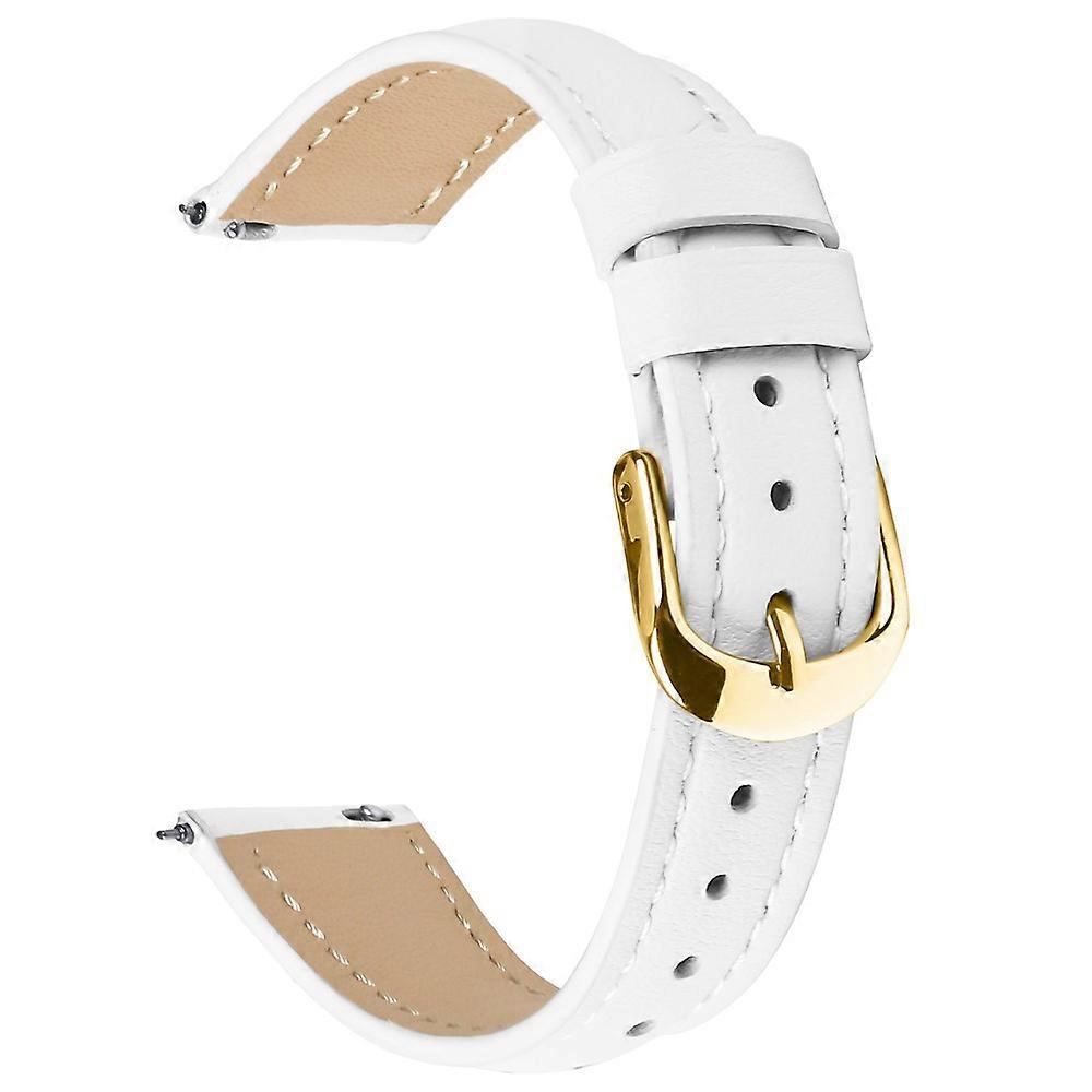 Compatible For Huawei Watch GT 4 41mm Watch Band Gold Buckle Slim Leather Strap
