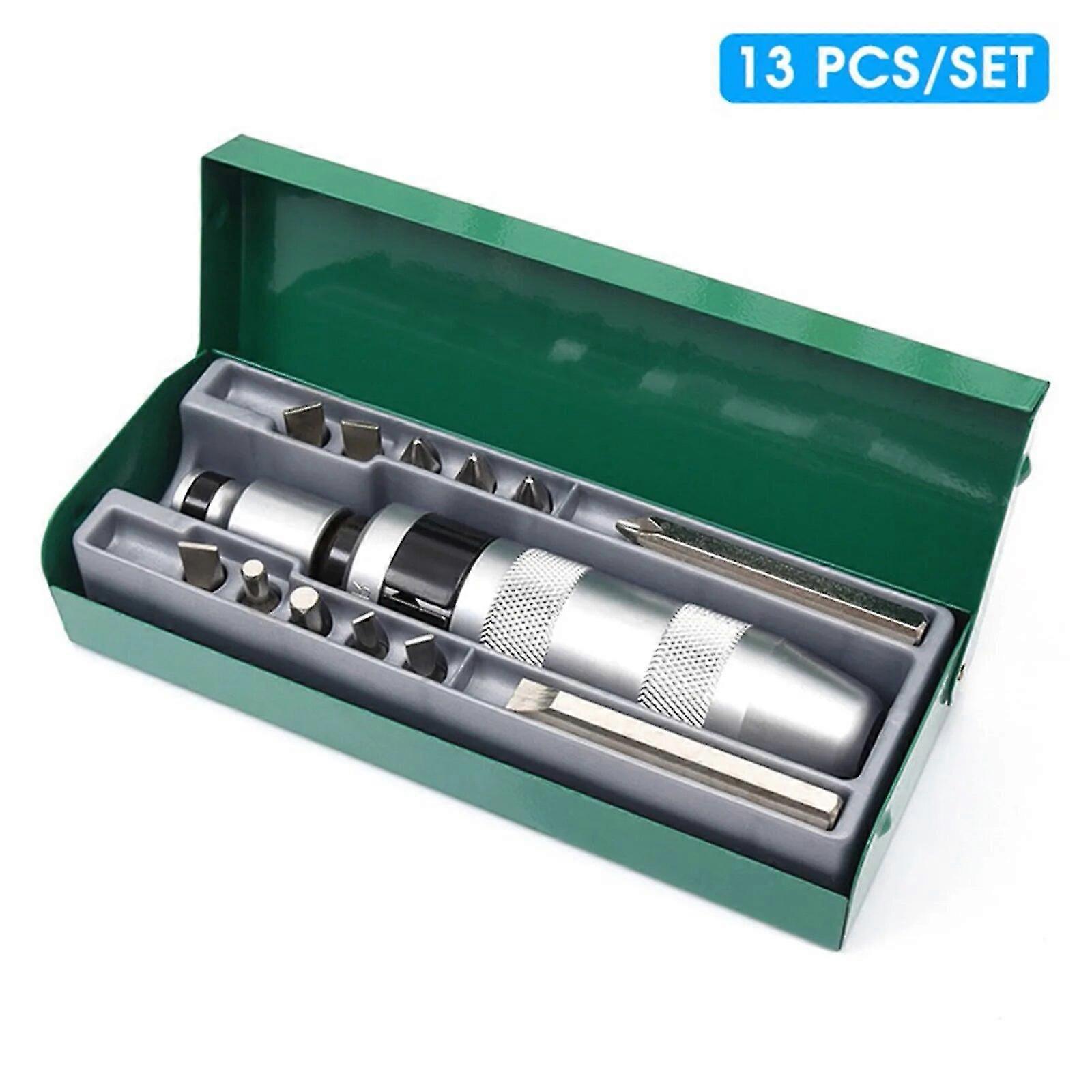 2025 13pcs Impact Screwdriver Drill Bits for Removing Screws and Stubborn Fasteners with Tools Non-slip Grip~13988