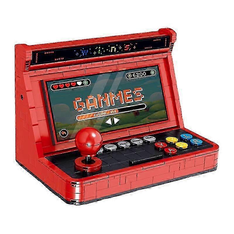 2025 666pcs Mini City Game Console Machine Interactive Building Block Technical Friends Classic Retro Bricks Toys For Children Gifts