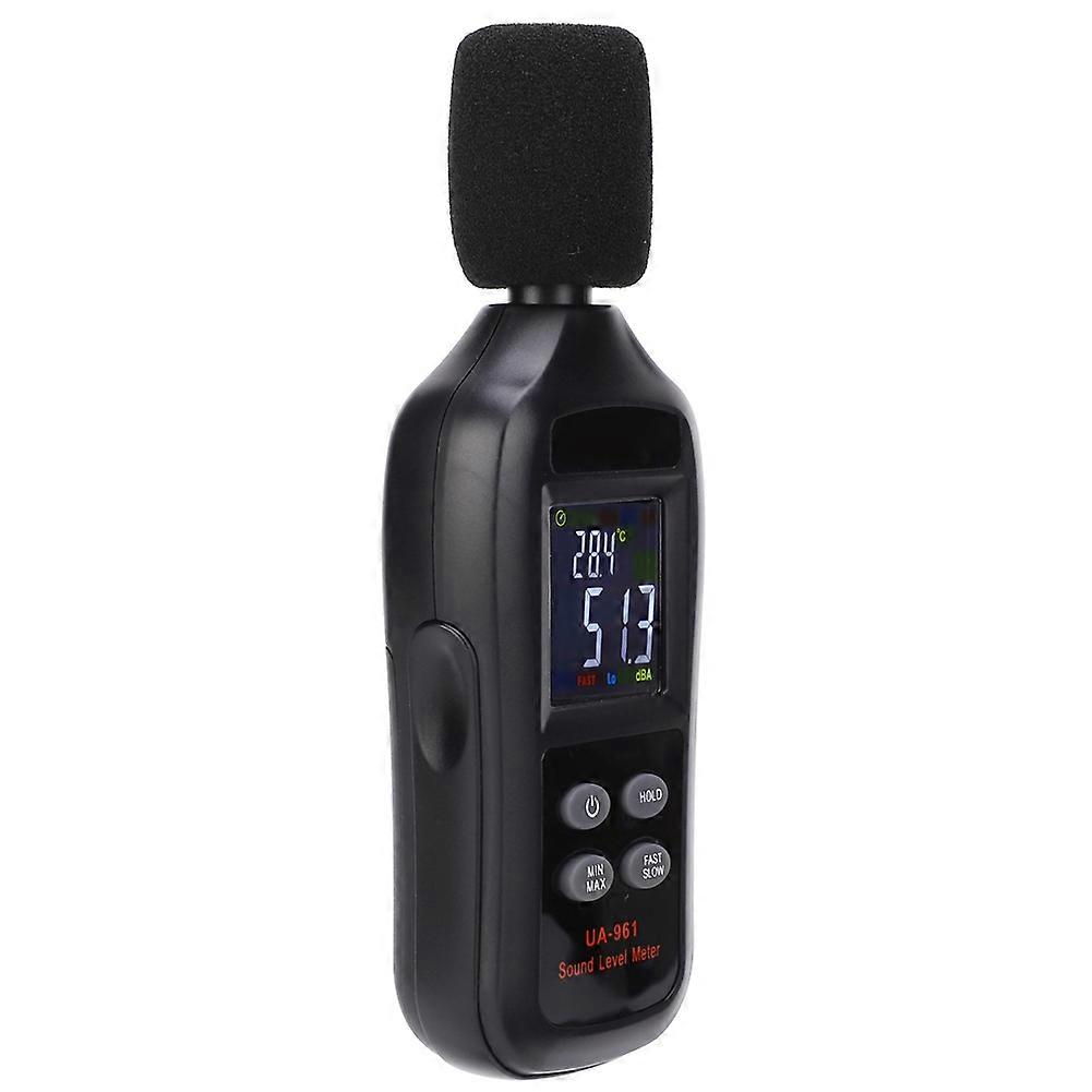 UA961 Portable LCD Sound Level Meter 35-135dB Black Display