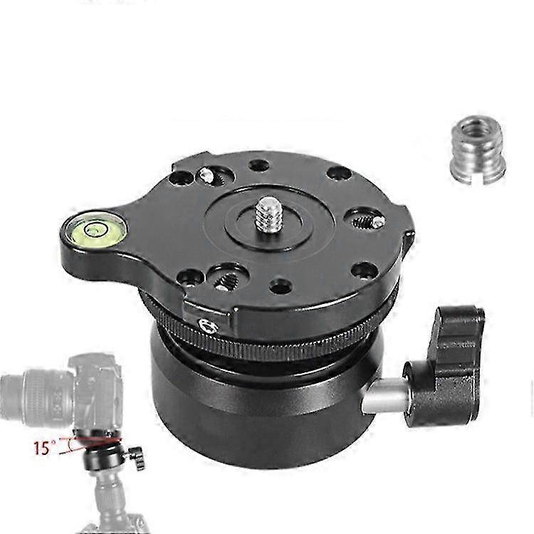 BEXIN DY-60N 3/8 inch Thread Dome Professional Tripod Leveling 360 Degree Panorama Head Base with Bubble Level & 3/8 inch Screw Adapter 2025