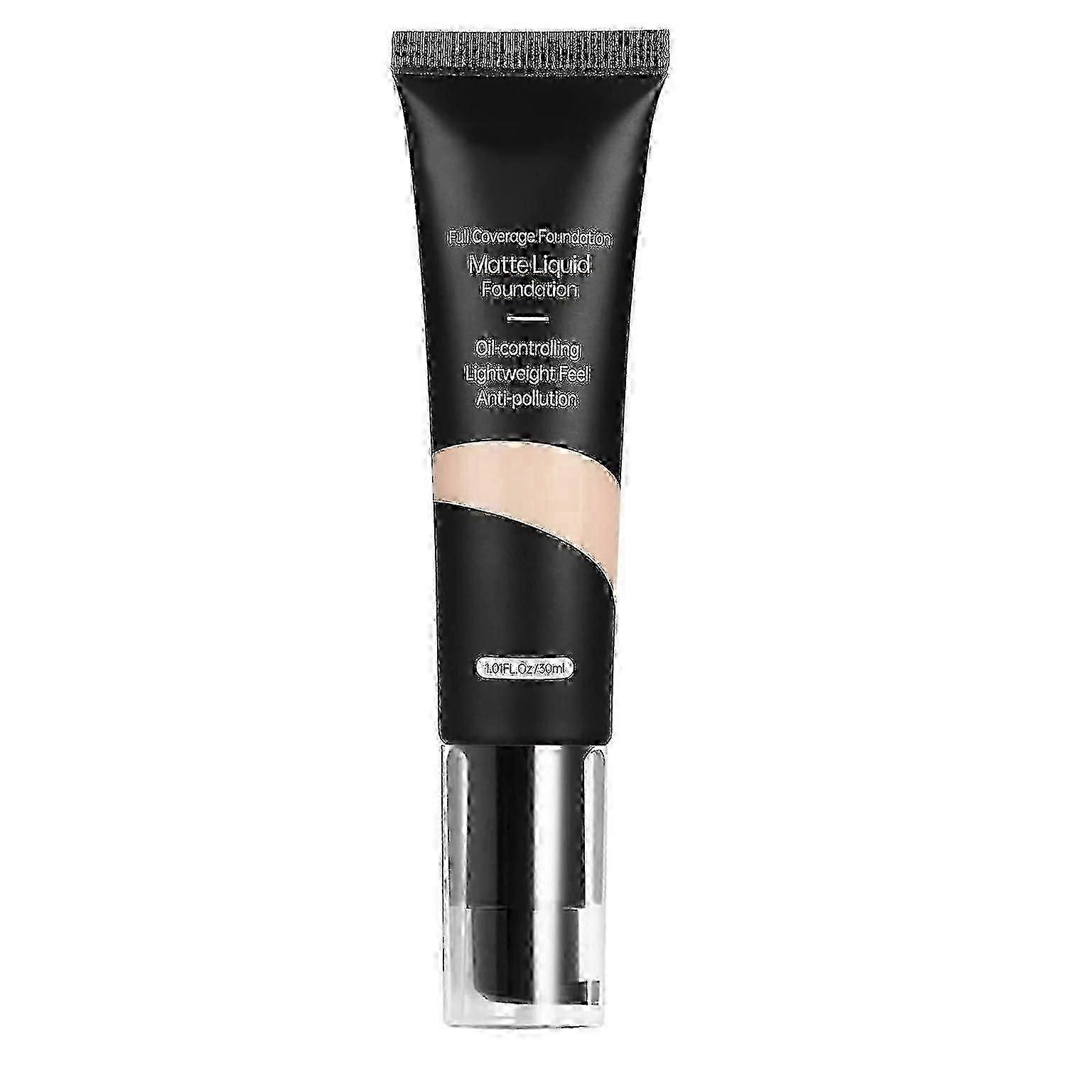 Liquid Foundation,Flawless Foundation,Soft Matte Full Coverage Foundation and Concealer,Face Make-Up Foundation for Oily Acne Skin