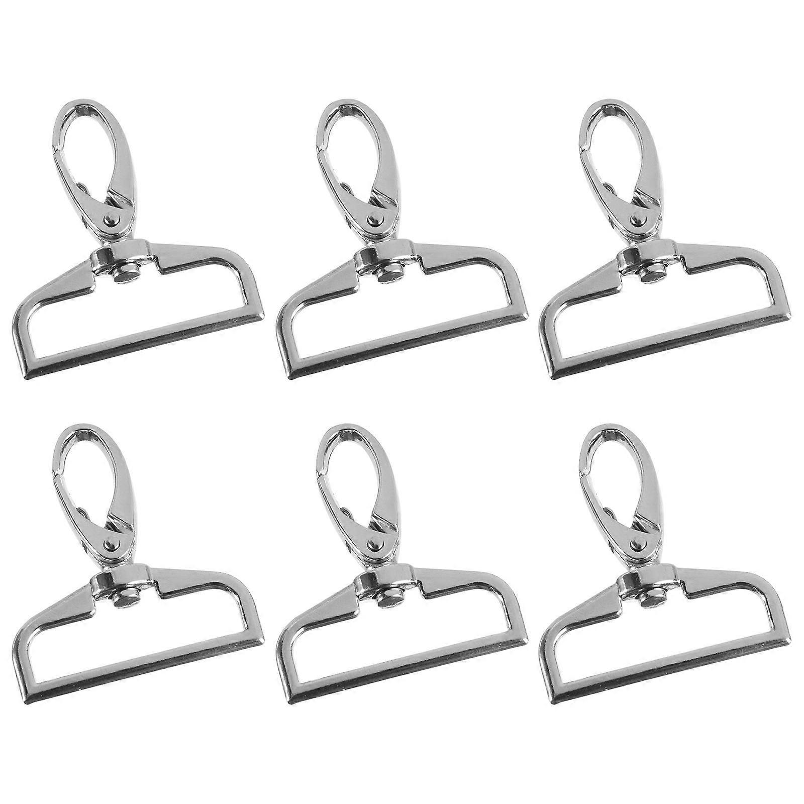Bag Strap Clasp Lobster Clasp for Purse Or Bag Connector 6Pcs Silver