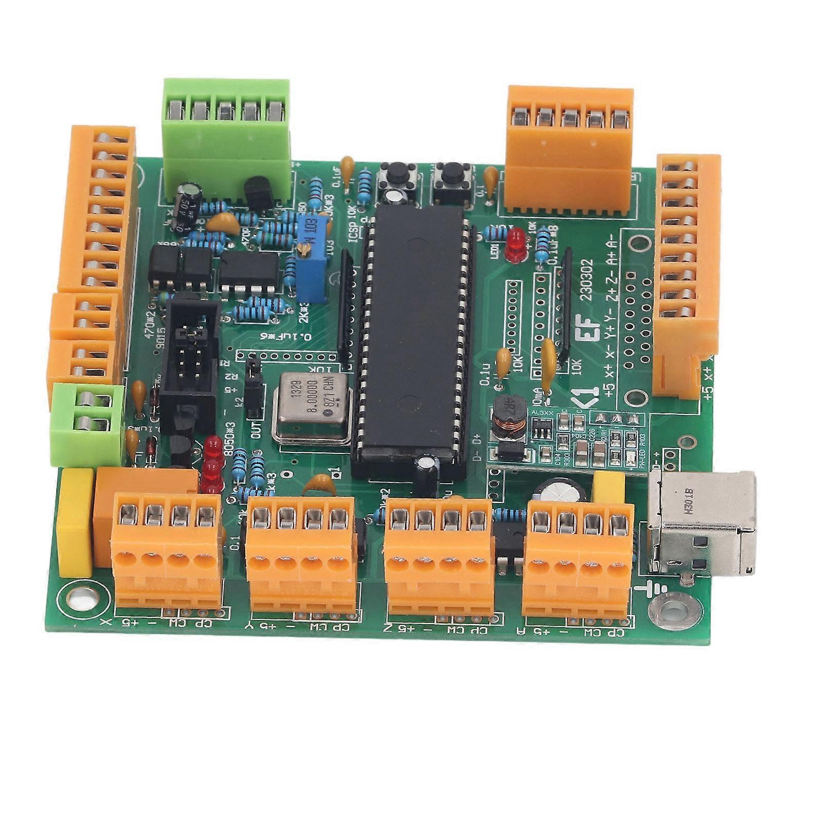 USB CNC Motion Control Card 4 Axes 25kHz PCB Breakout Board