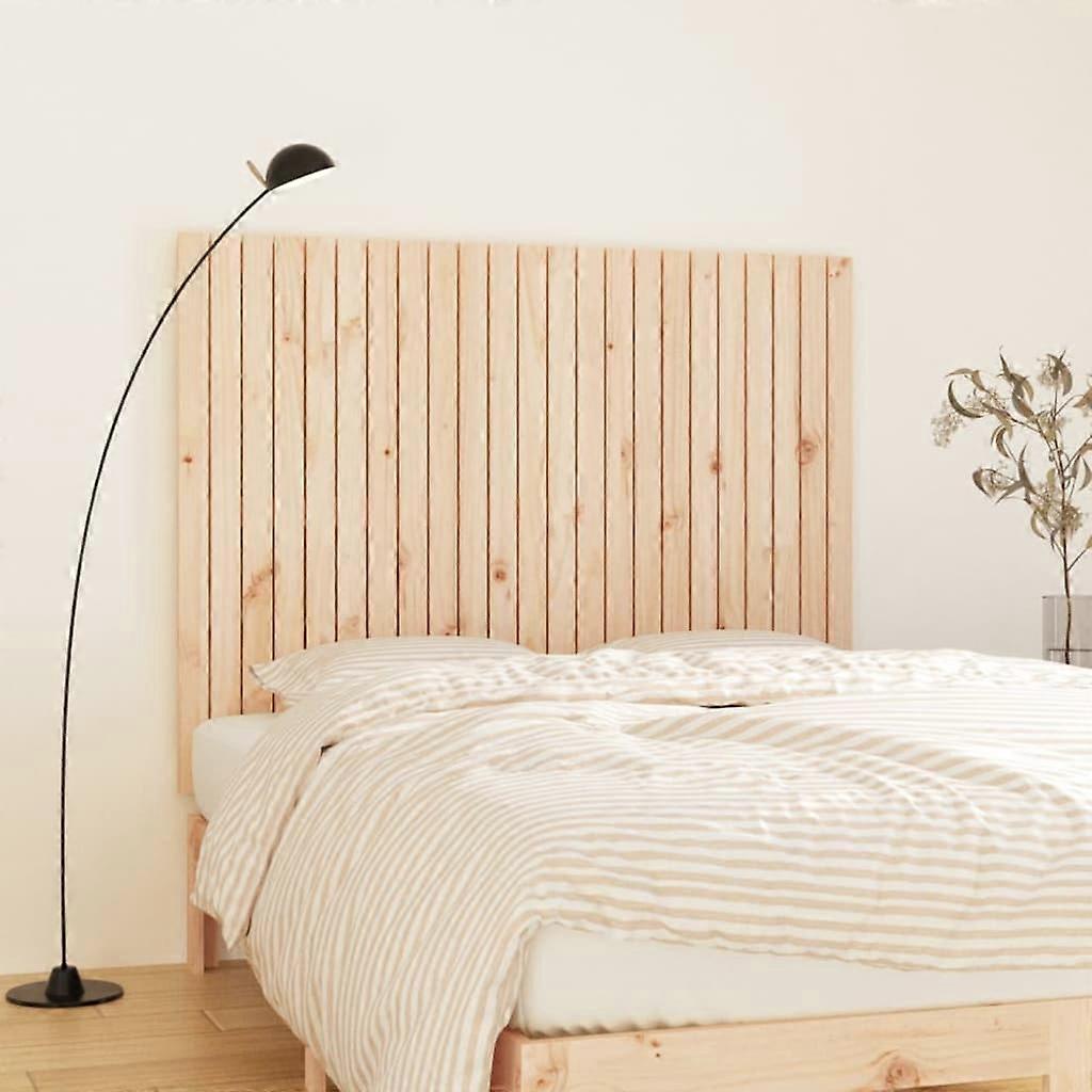 Wall headboard 146.5x3x110 cm solid pine wood