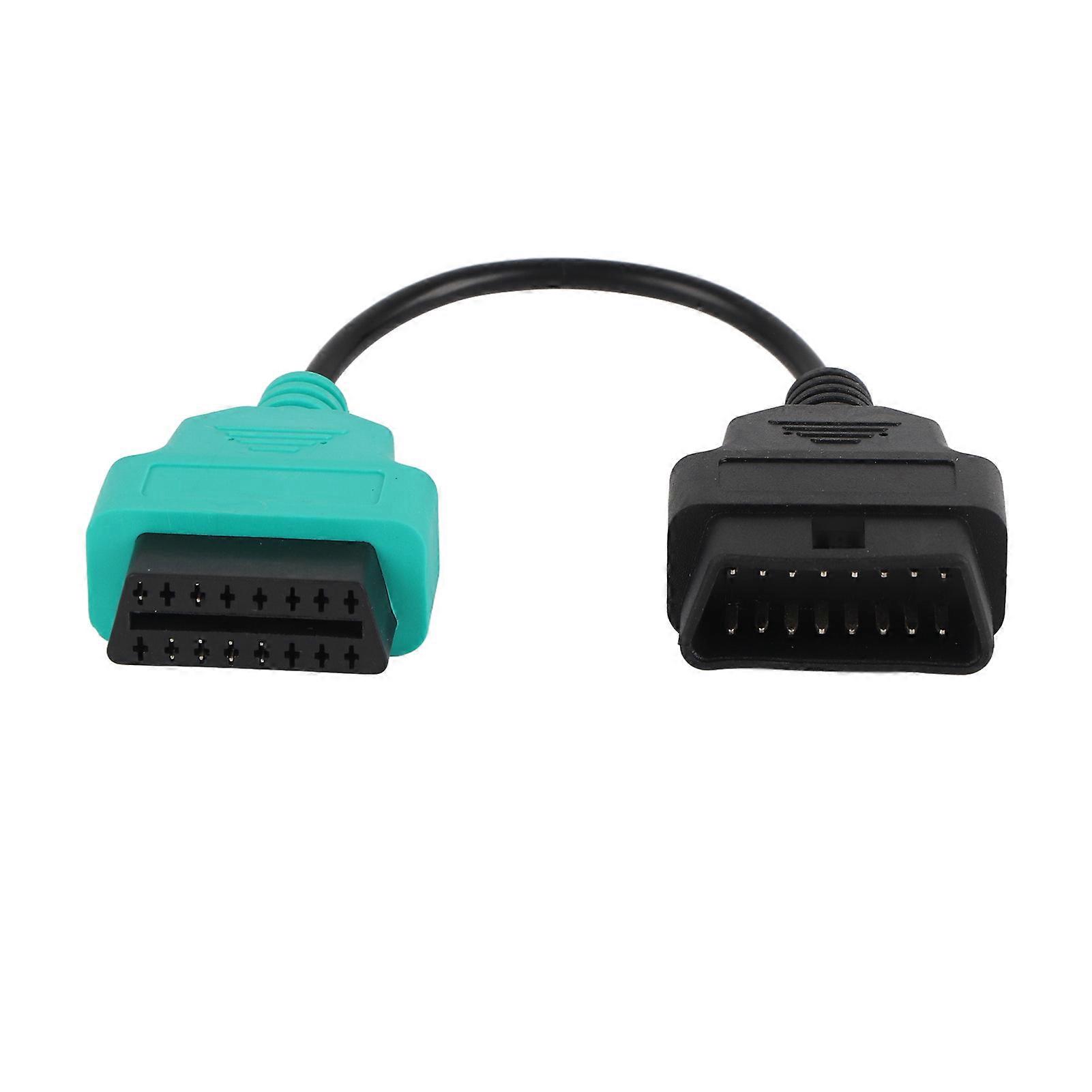 ECU scan tool cable for Fiat green OBD2 diagnostic replacement