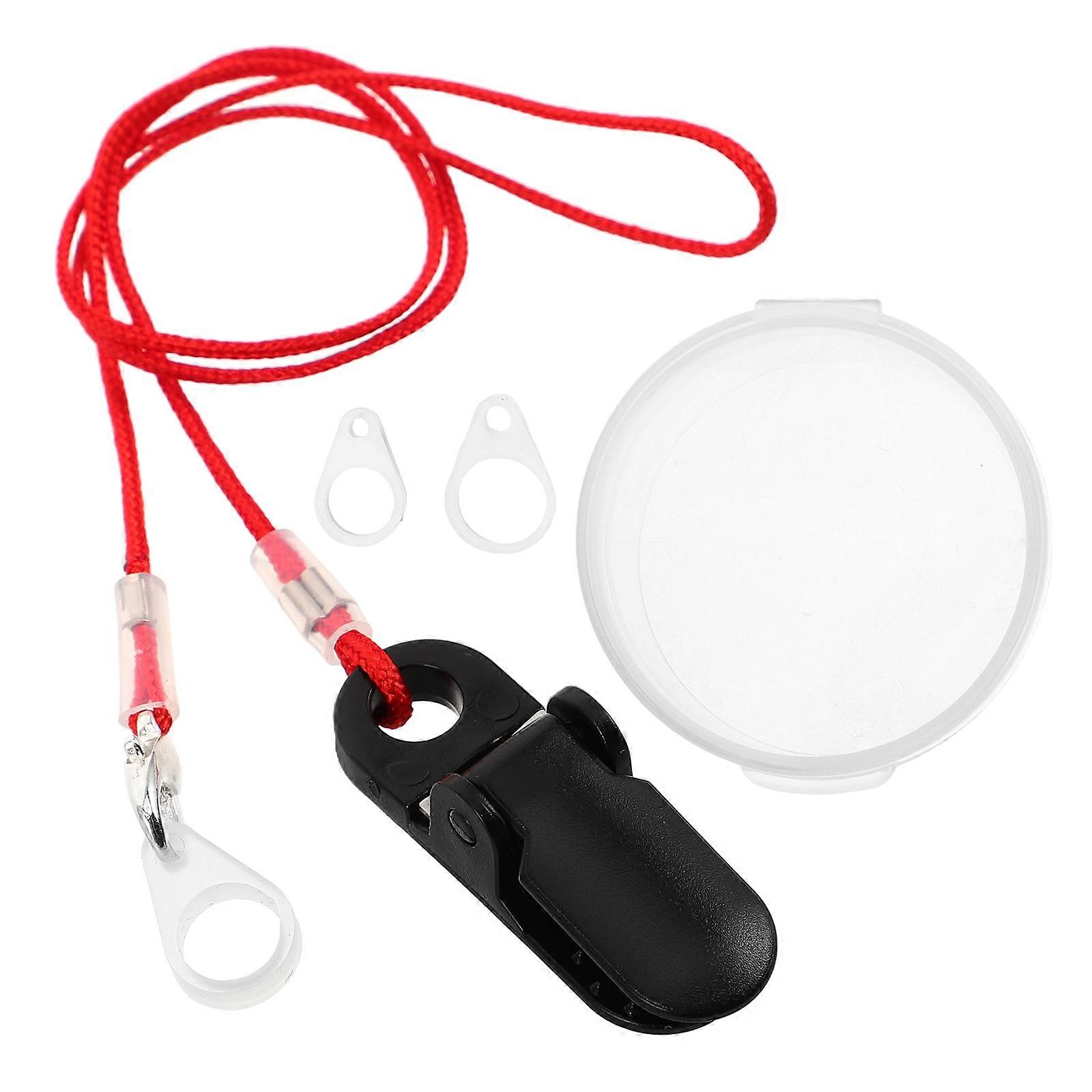 Adjustable Hearing Amplifier Lanyard for Anti-Loss Use 5Pcs Safety Rope Red