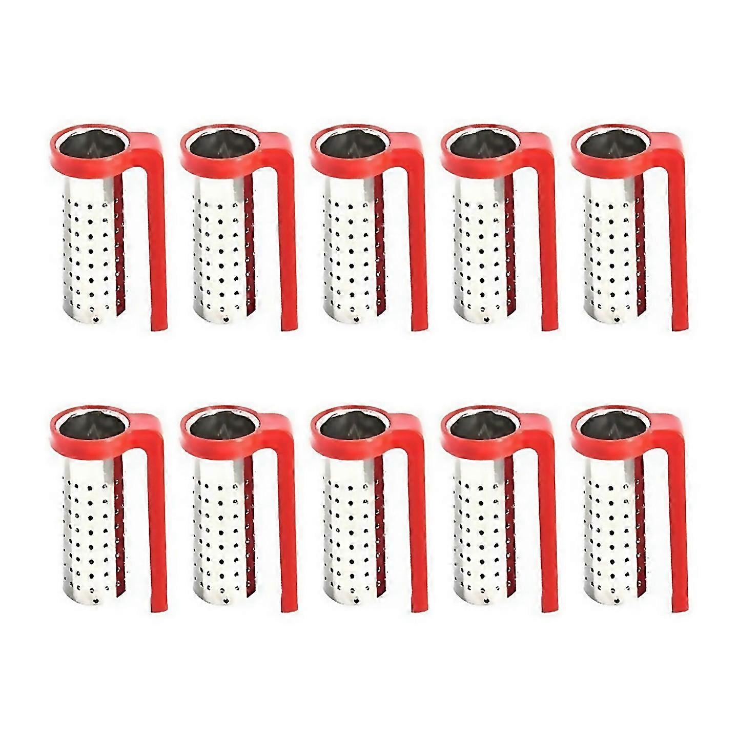 For Tea Infusers Strainers Sieve Stainless Steel Infusers Red