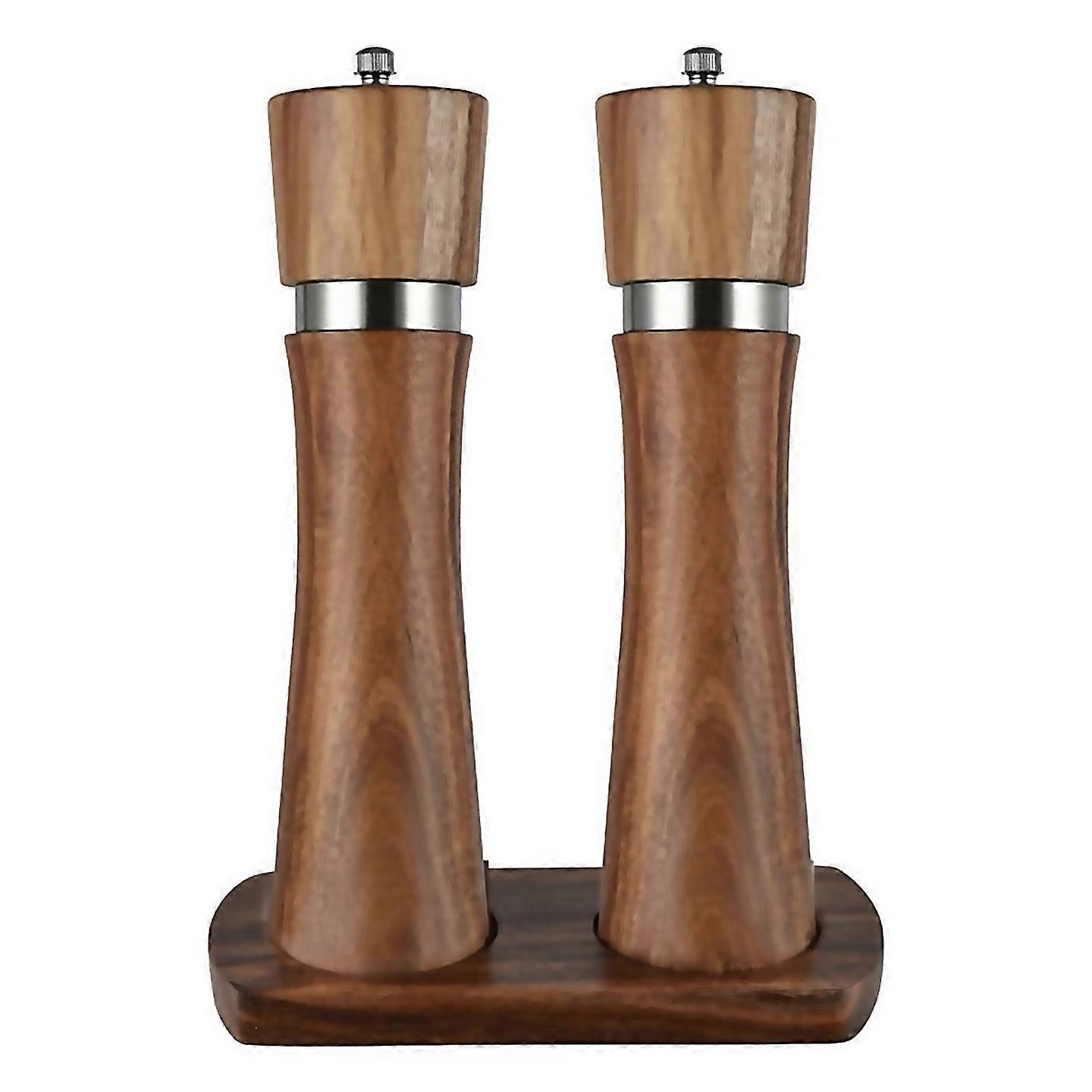 For Salt And Pepper Mill Set With Mill Coasteradjustable Ceramic Grinder
