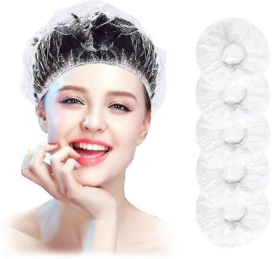 100pcs Disposable Elastic Shower Caps