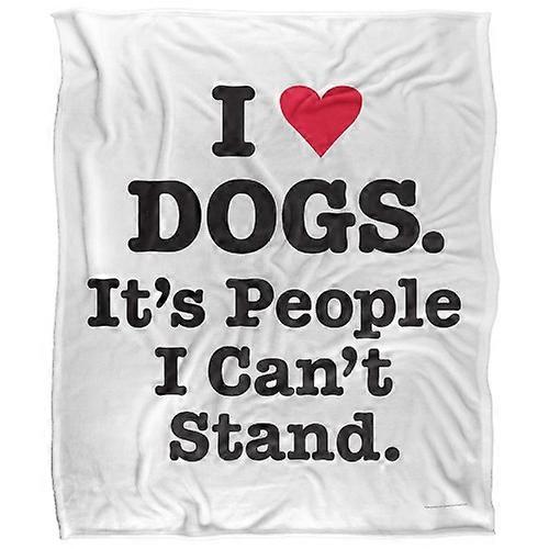Ephemera I Heart Dogs Silky Supersoft Blanket