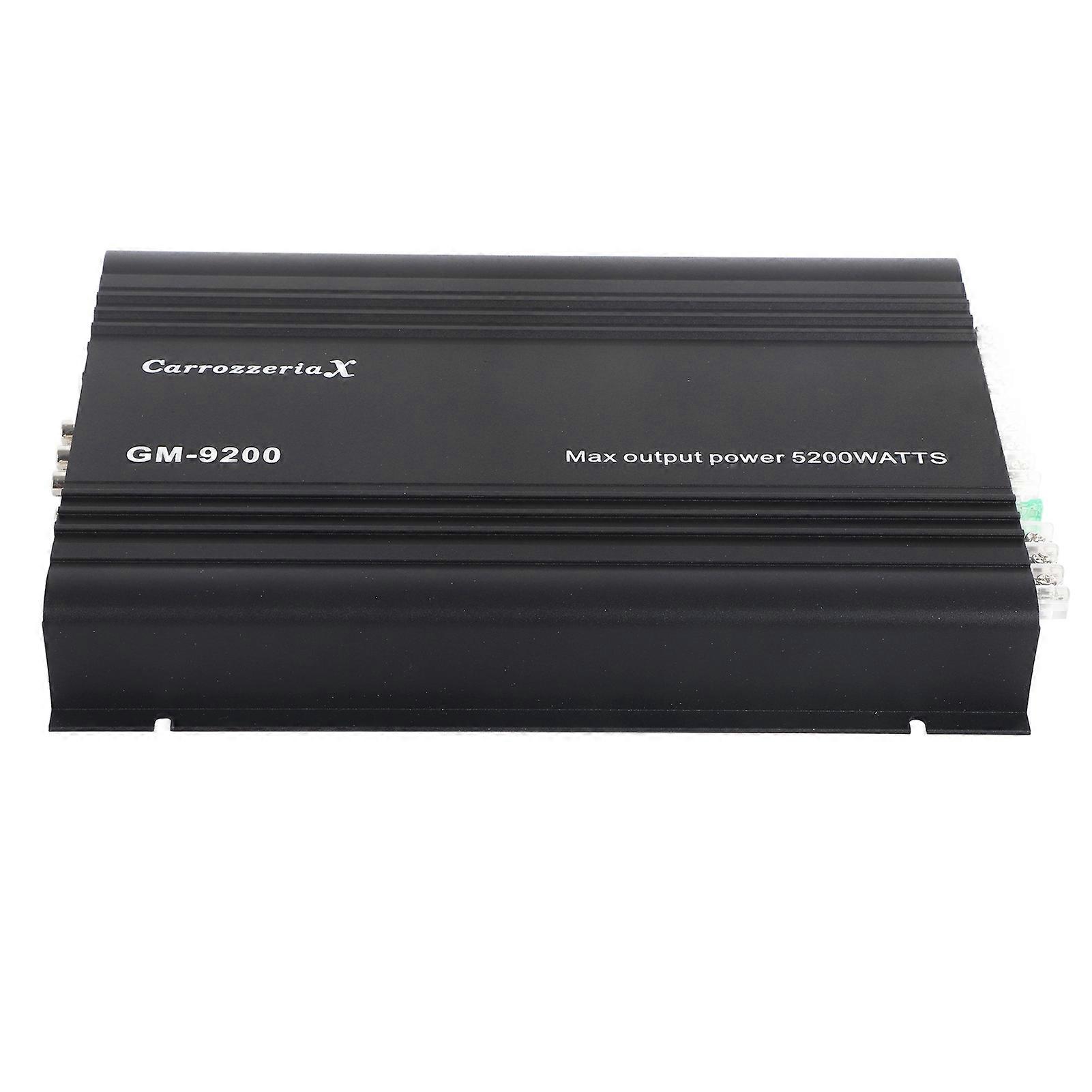 Amplificateur de puissance o 4 canaux 70 W 12 V en alliage d'aluminium noir pour voiture
