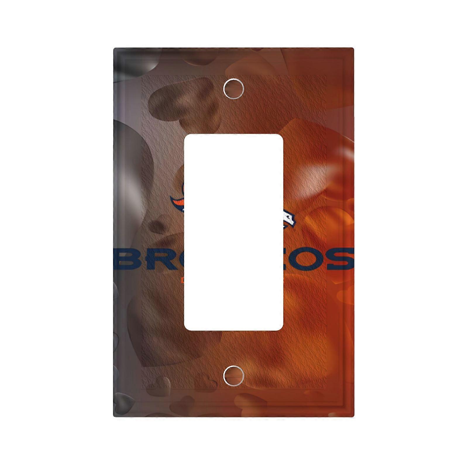 Broncos Switching Lights Single Leather Roman Frame Switch Panel Wall Panel Single Double/Pull Light Switch