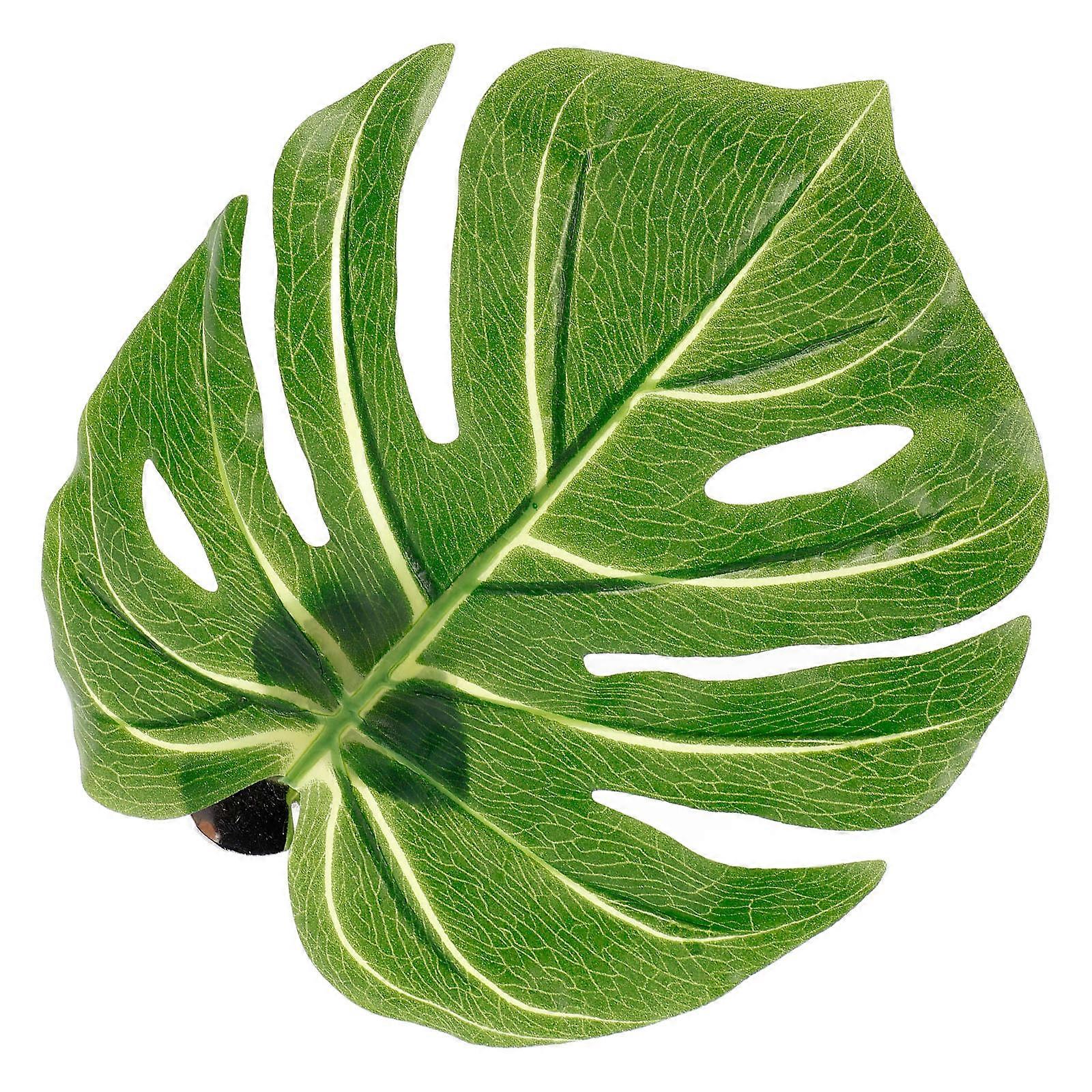 Green Curtain Tiebacks Monstera Leaf Buckle for Drapes 3Pcs Set