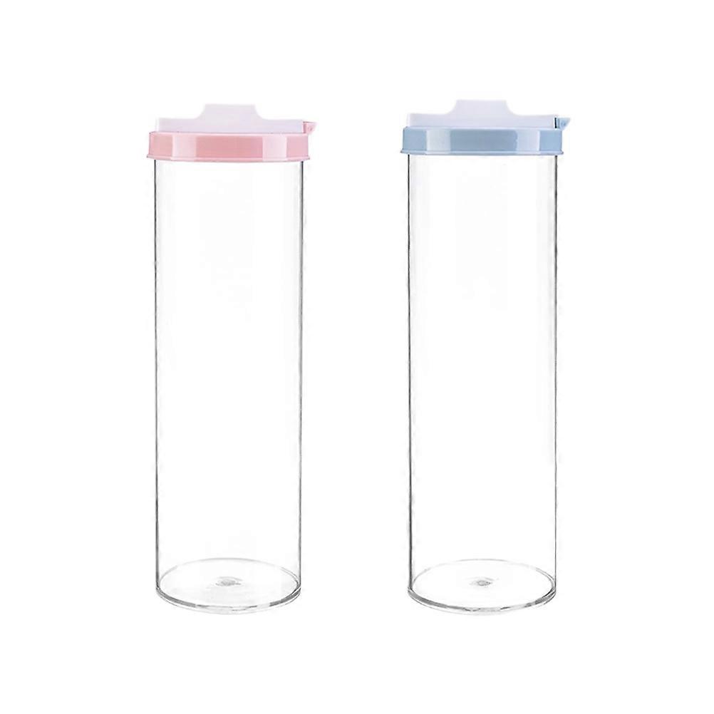 Food Storage Container Circular Storage Tin for Pasta Noodles 2Pcs Assorted