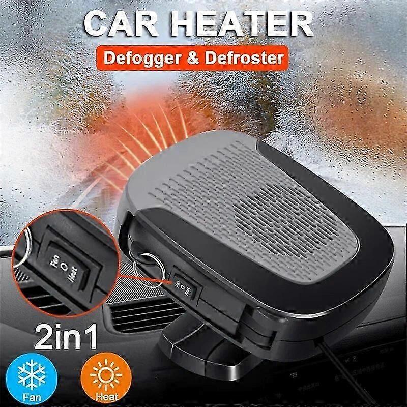 12V Portable Car Heater 12V 150W Car Windshield Defogger Defroster Fast Heating Cooling Fan Winter Car Heating