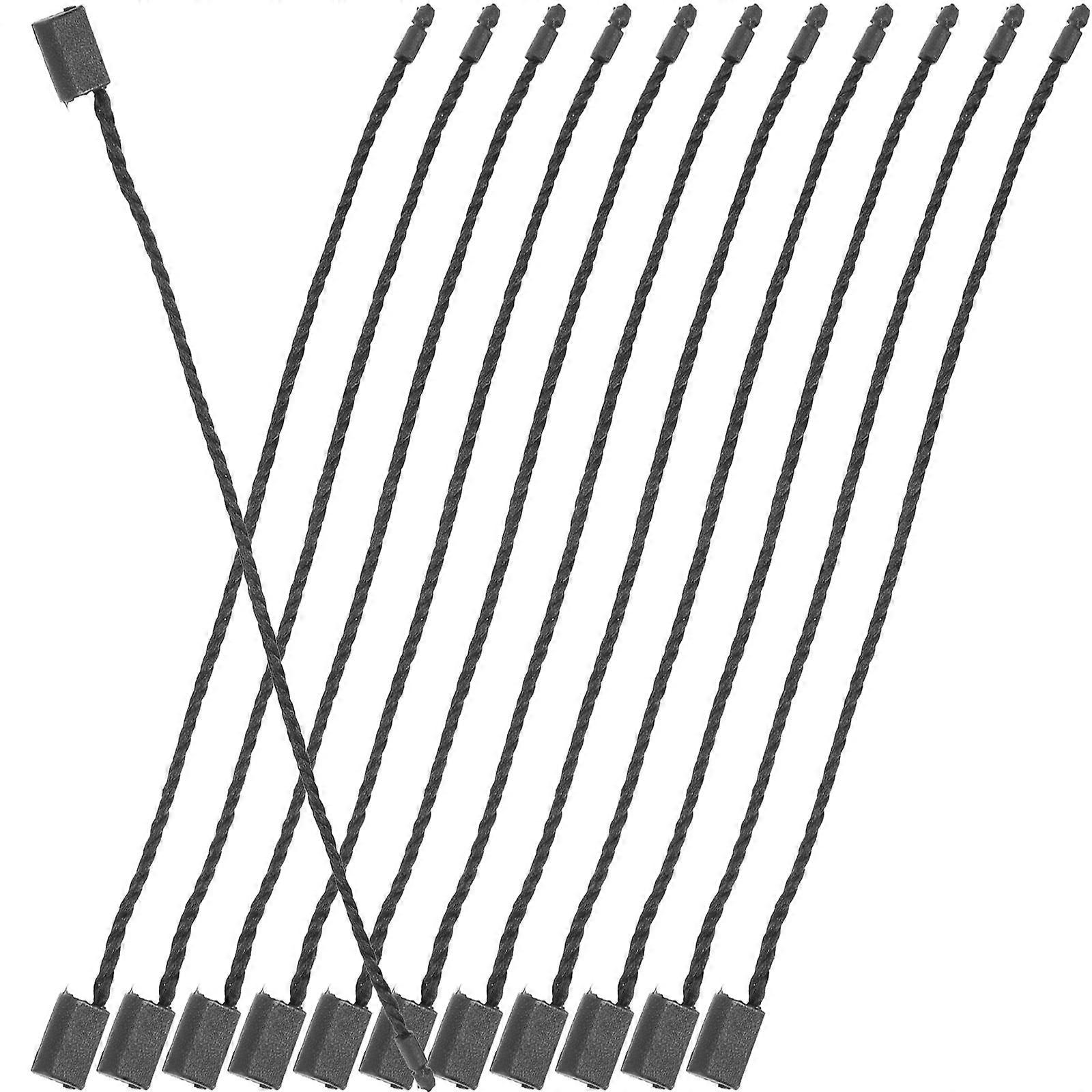 Labels Hanging Rope for Tag Fastening 5Pcs Bag Black Plastic String