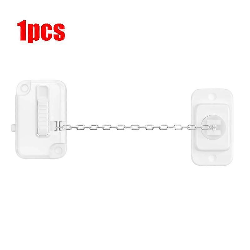 ABS Child Safety Window Chain Stainless Steel Paste Window Stopper Protection Lock Non-marking Adhesive Prevent Accidents
