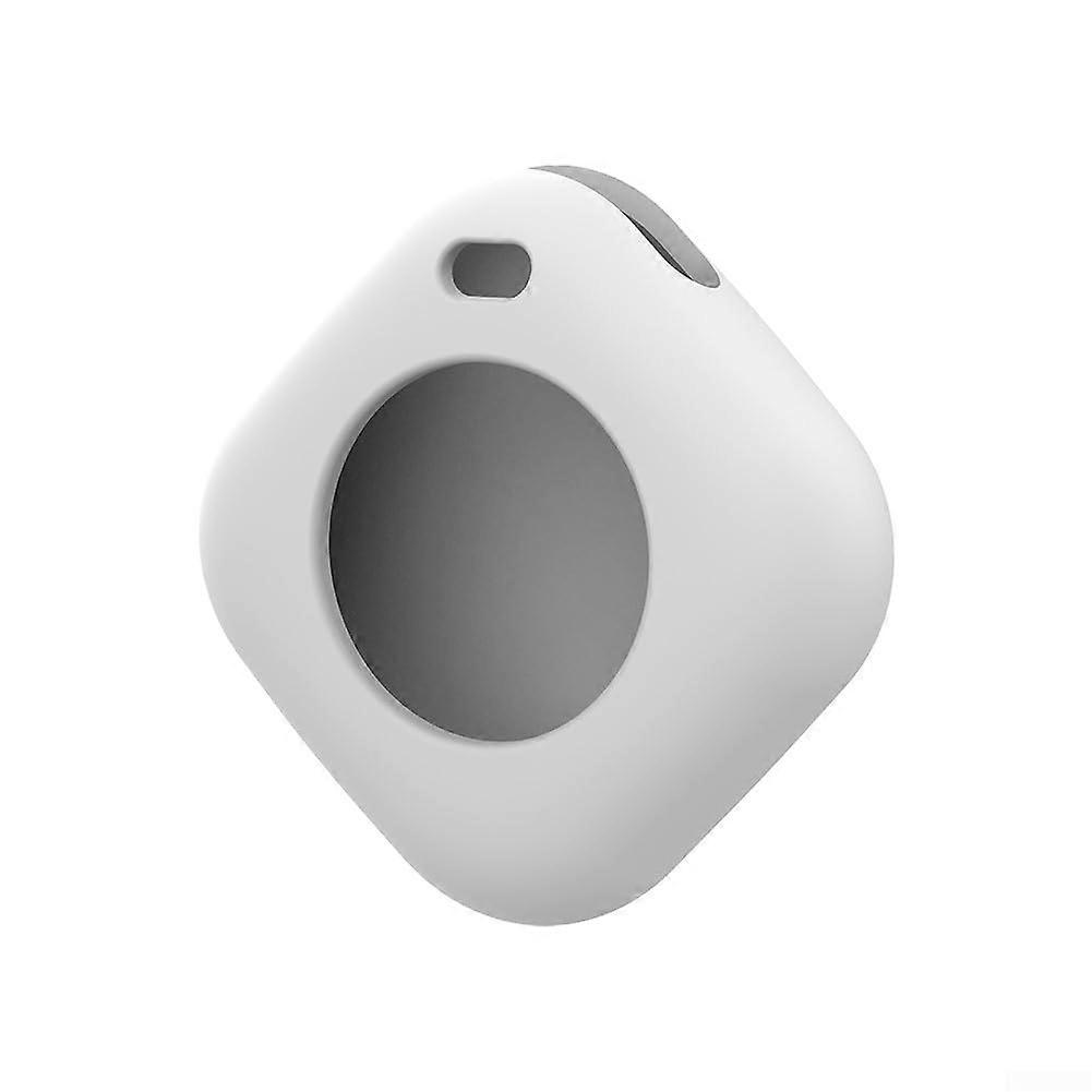Protective Silicone Case With Lanyard Loop For Airtag Shock Absorbing White Rope Ring Compatible With Airtag
