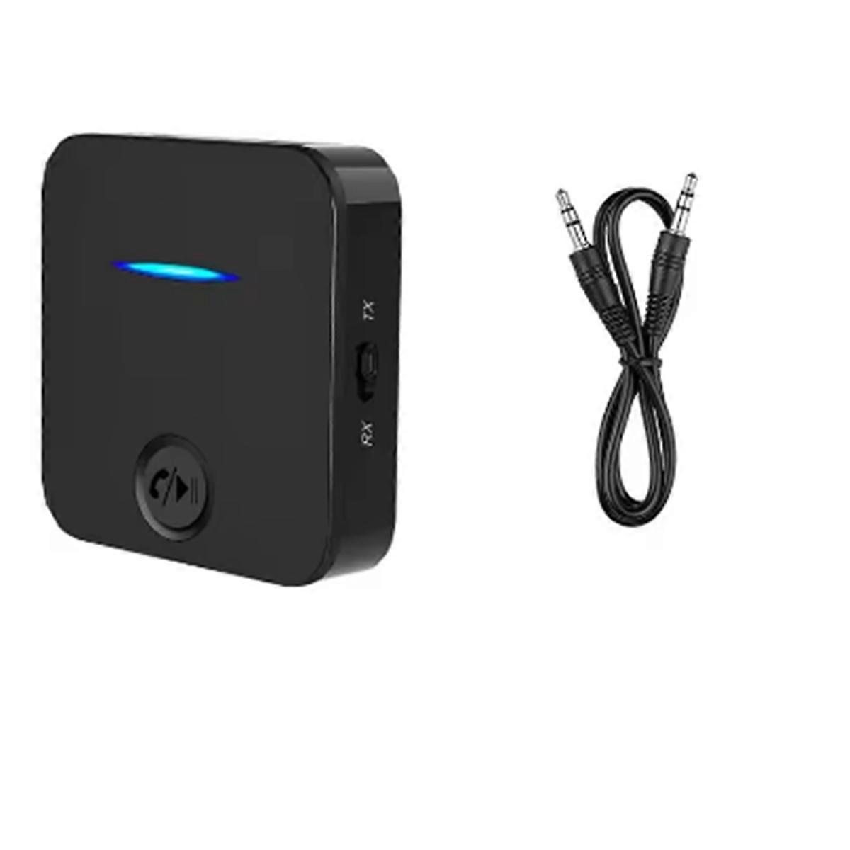 Bluetooth 5.0 Receiver Transmitter 3.5mm Aux Jack Stereo Handsfree Audio Music Adapter with Mic
