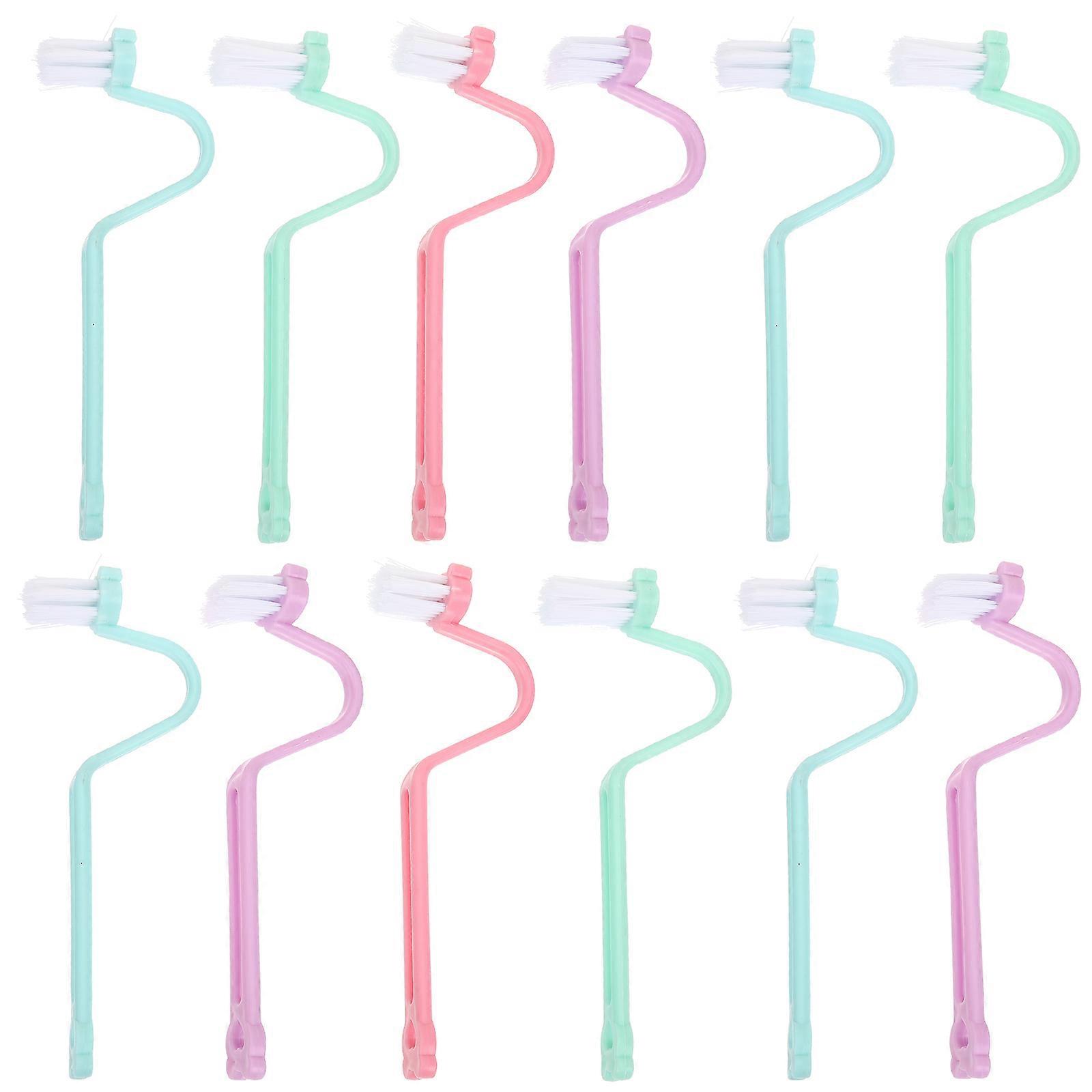 Assorted Color Disposable Bathroom Cleaning Brushes 36 Pcs Ergonomic Handle For Deep Cleaning Of Bathtub And Corners