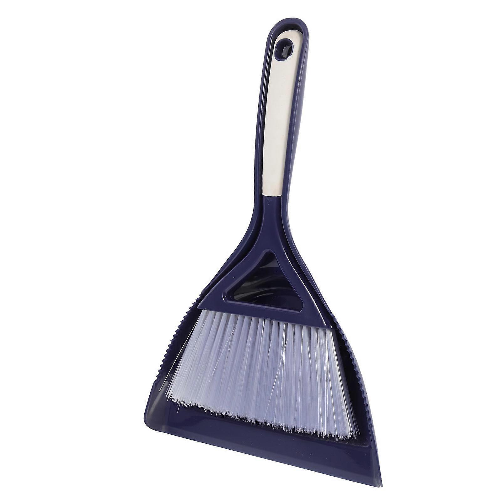 Mini Desktop Broom and Dustpan Set for Table Cleaning 2Sets Blue